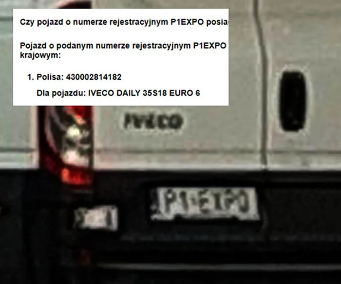 Fajny numer, blacha P1 EXPO