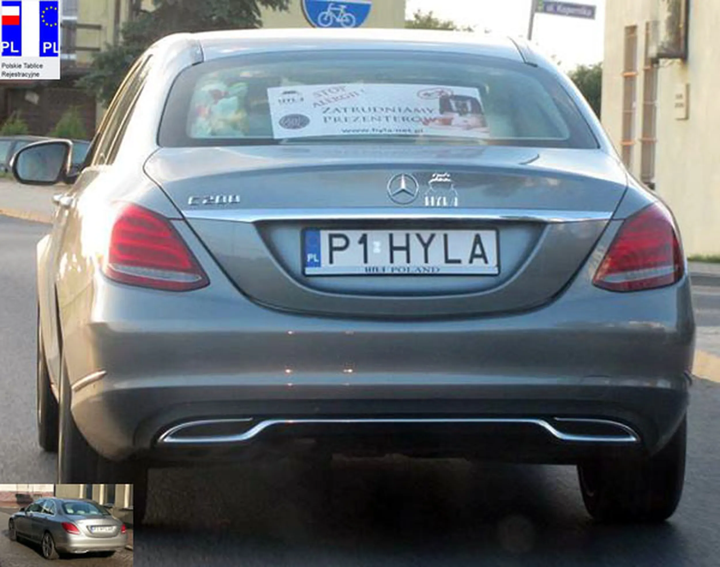 Fajny numer, blacha P1 HYLA