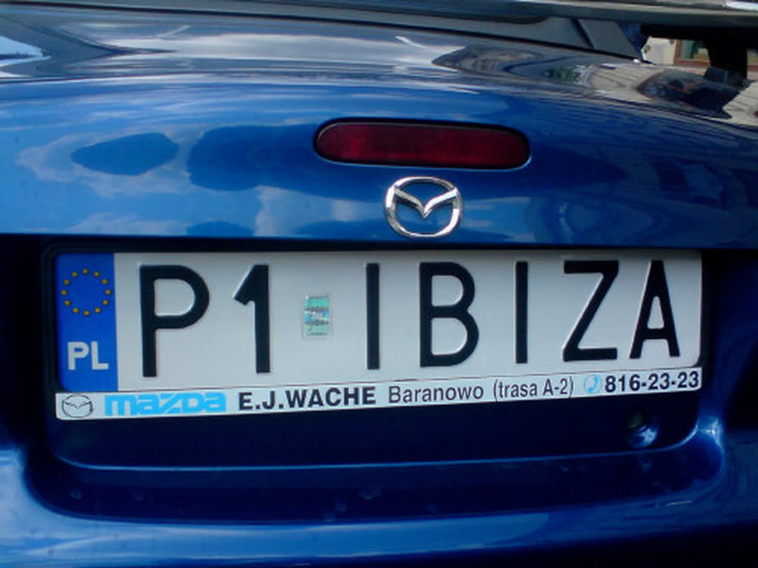 Fajny numer, blacha P1 IBIZA