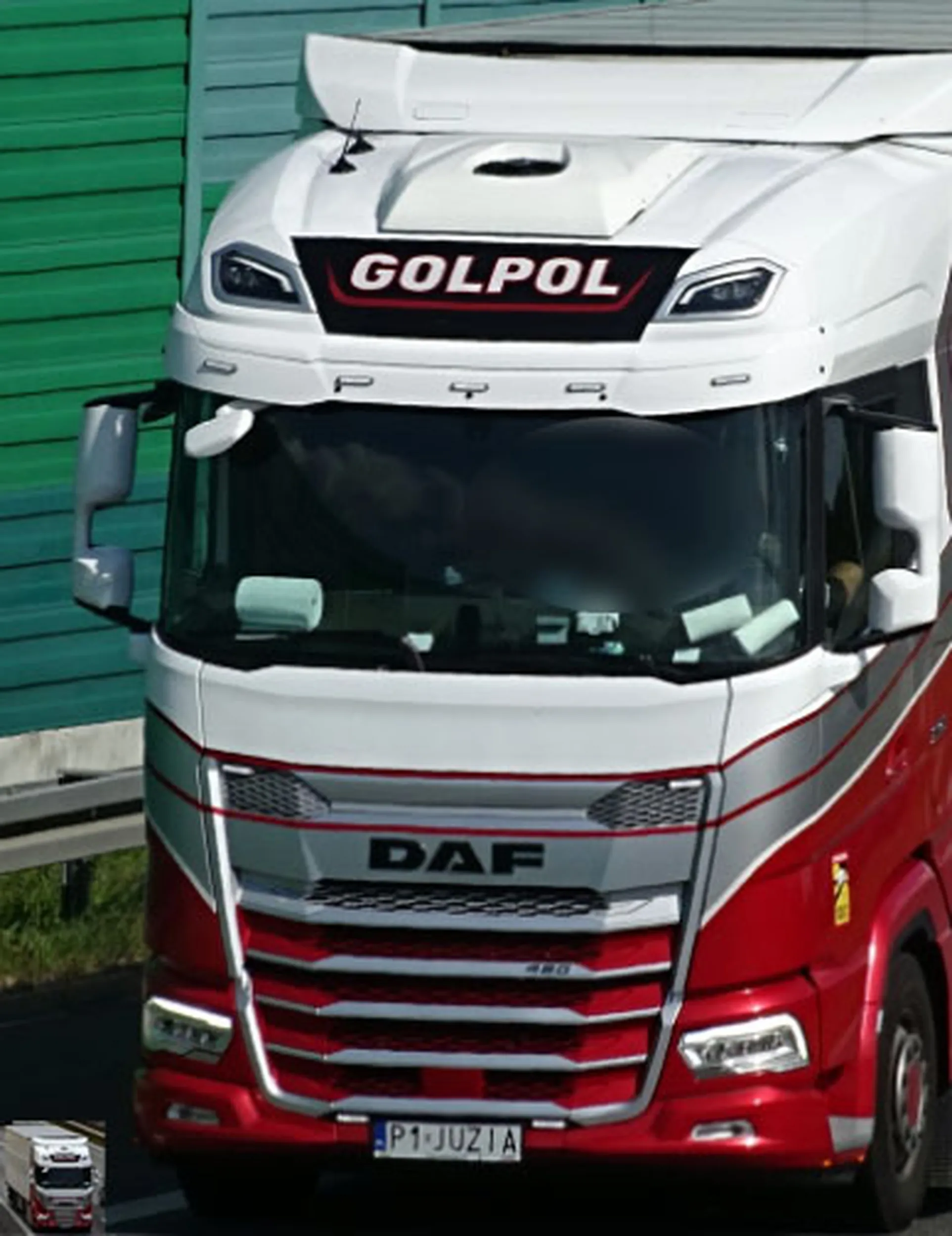 Fajny numer, blacha P1 JUZIA