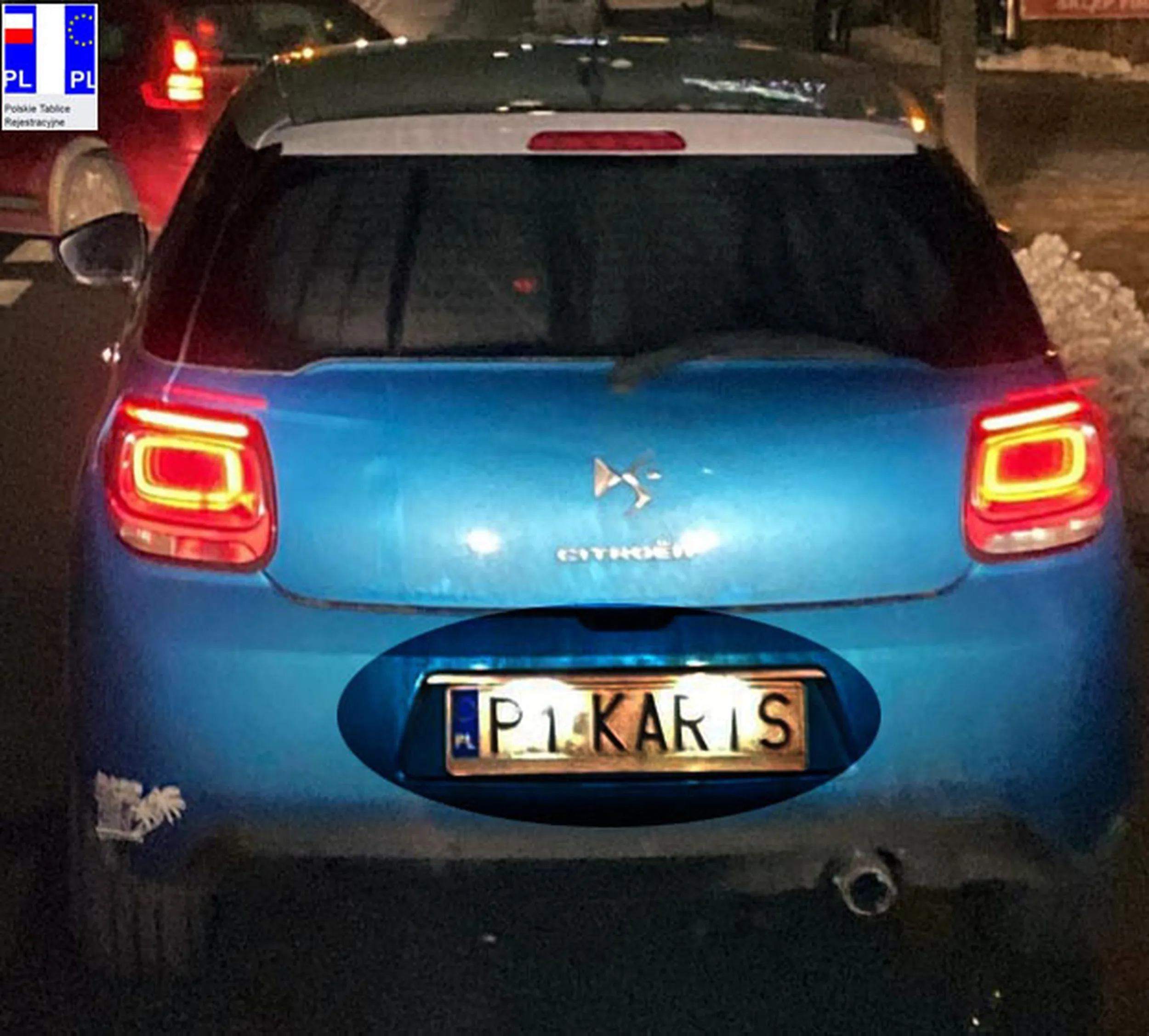 Fajny numer, blacha P1 KARIS