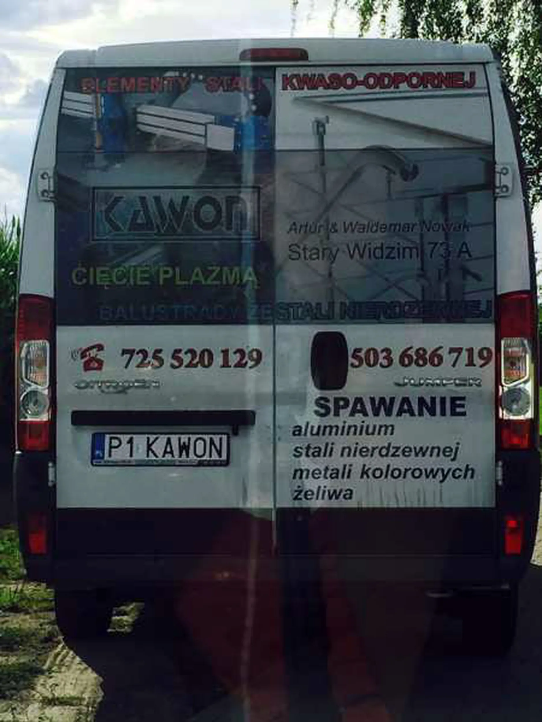 Fajny numer, blacha P1 KAWON