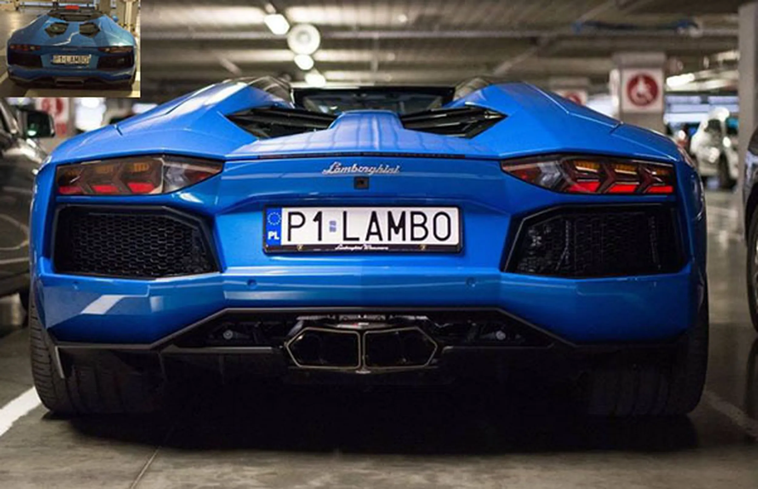 Fajny numer, blacha P1 LAMBO