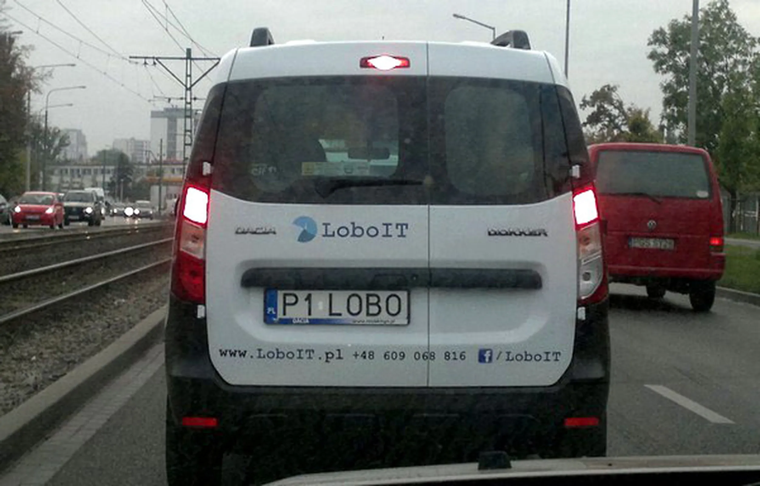 Fajny numer, blacha P1 LOBO