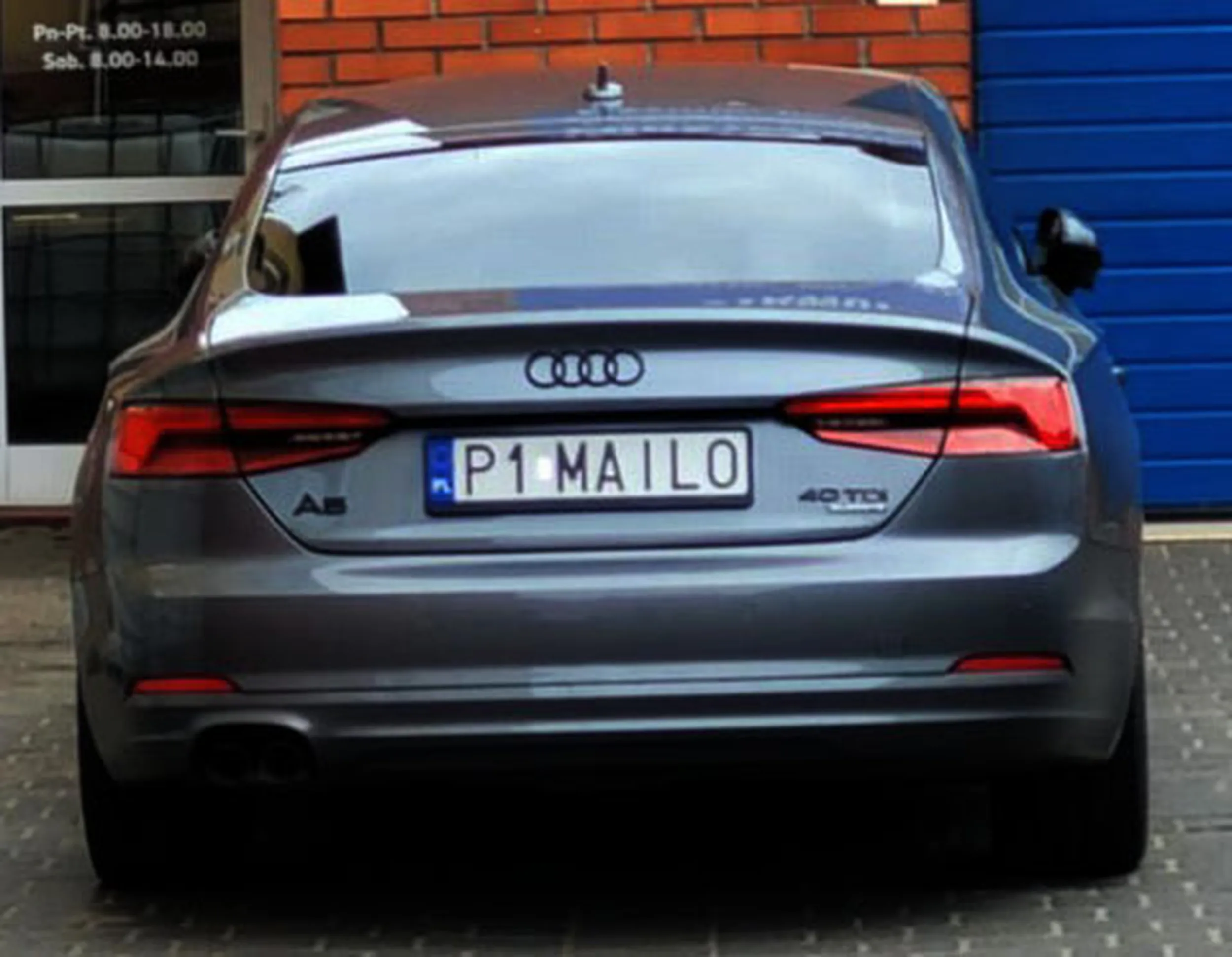 Fajny numer, blacha P1 MAILO