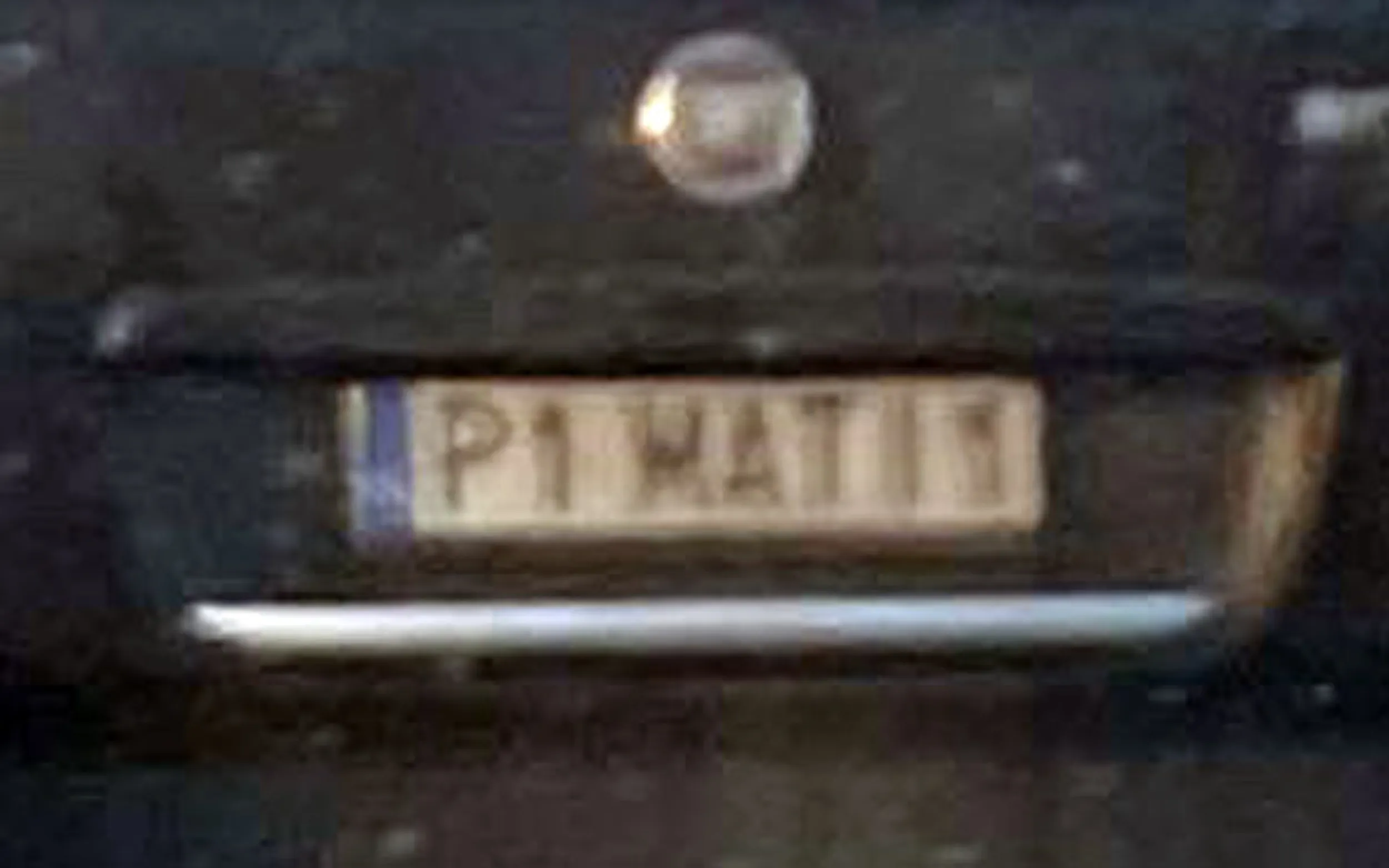 Fajny numer, blacha P1 MATI1