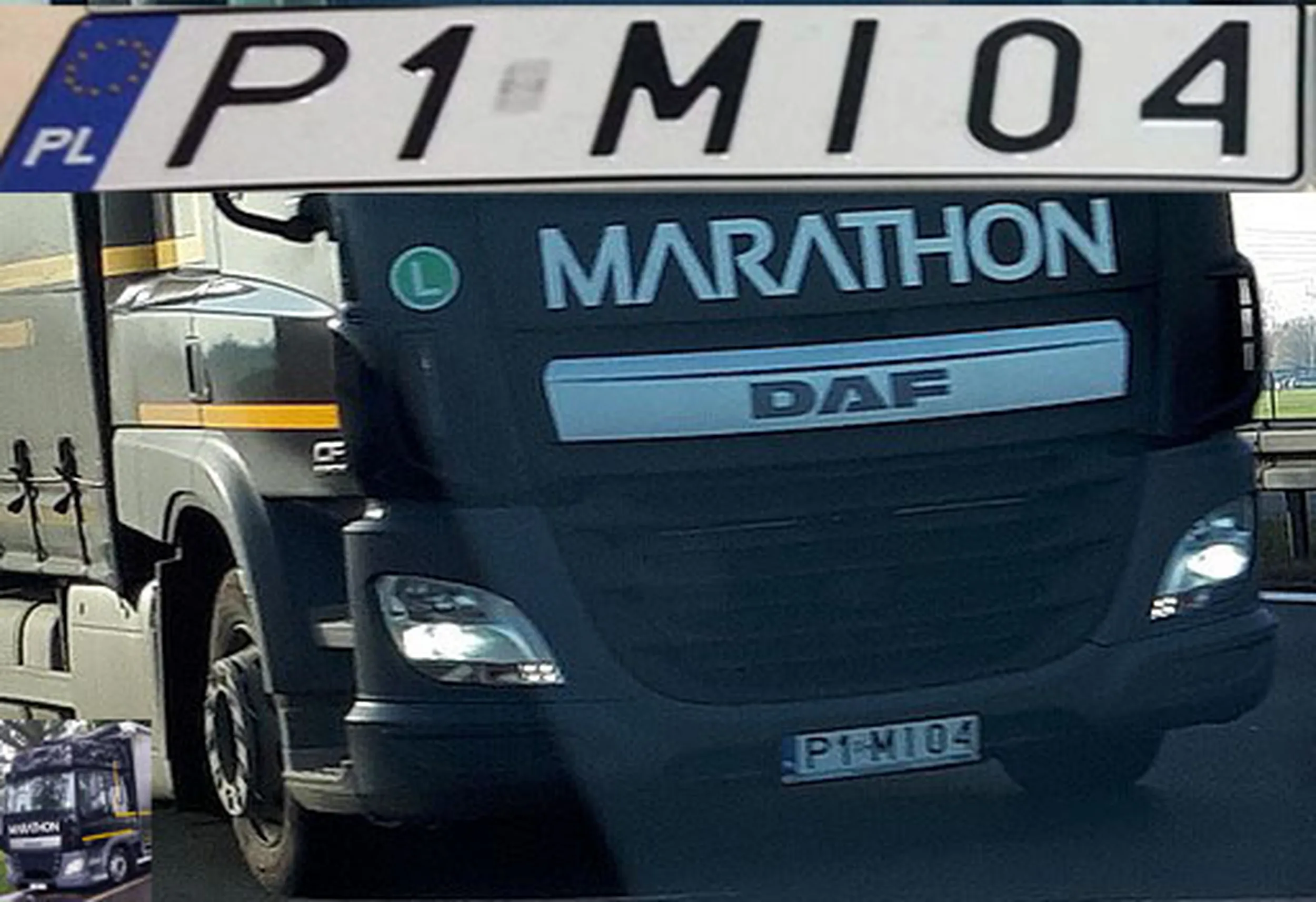 Fajny numer, blacha P1 MI04