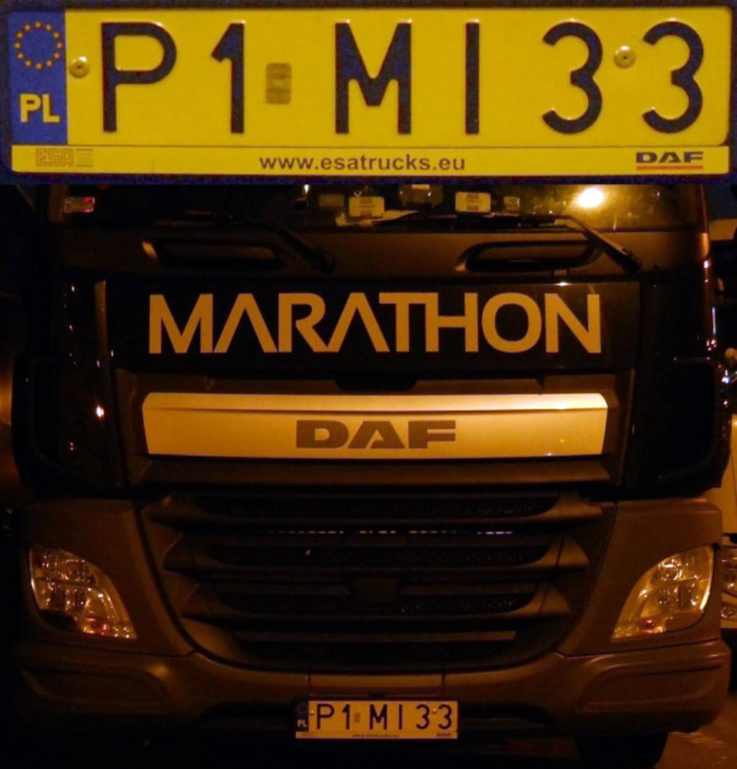 Fajny numer, blacha P1 MI33