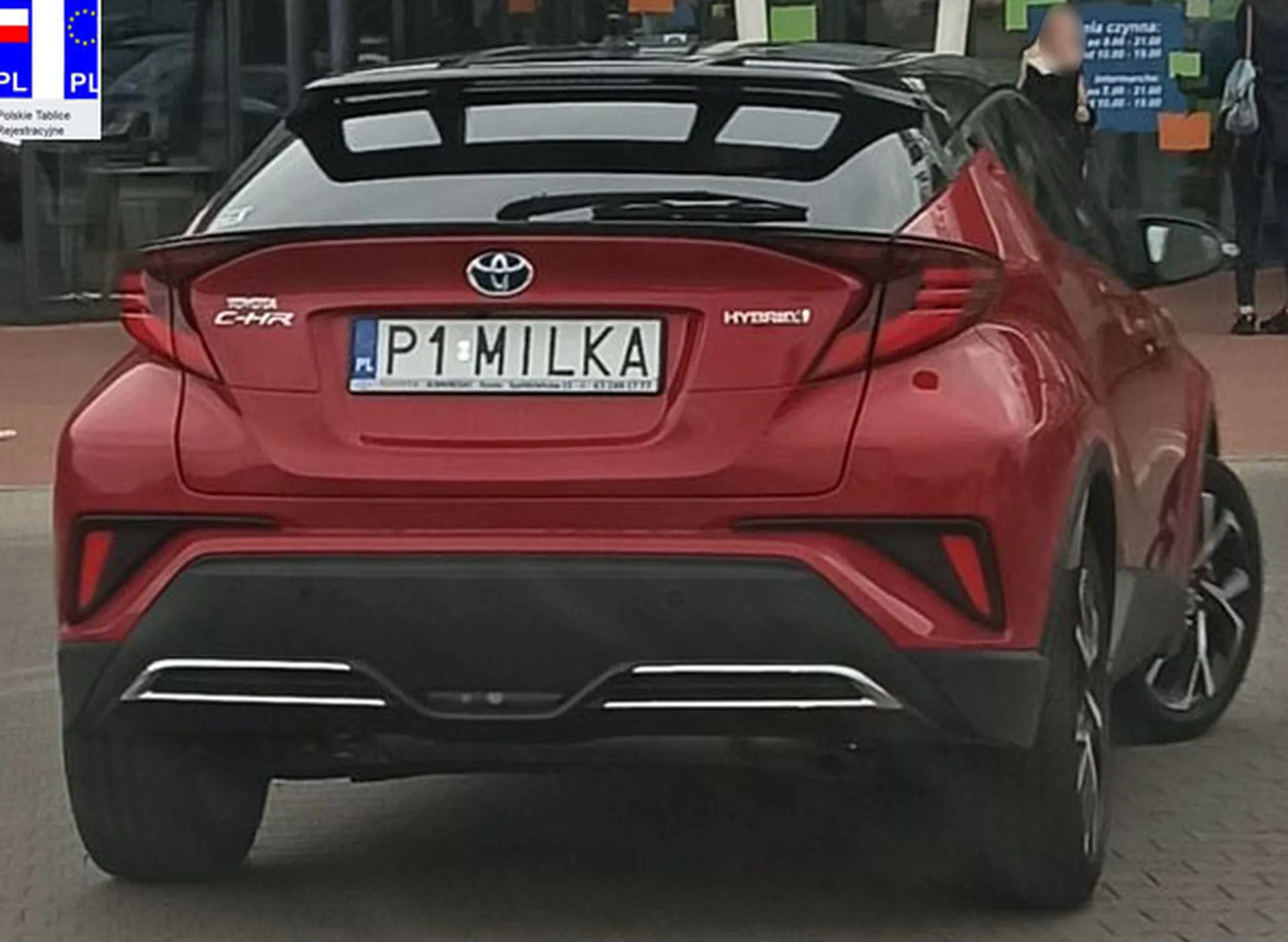 Fajny numer, blacha P1 MILKA