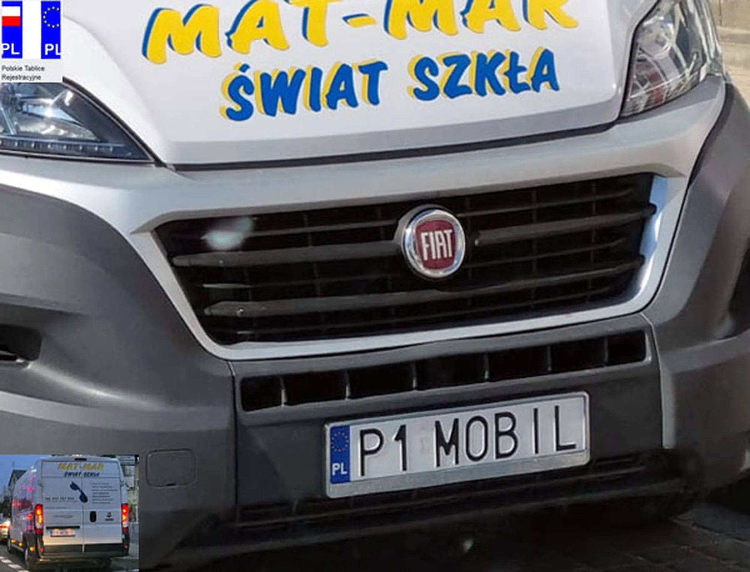 Fajny numer, blacha P1 MOBIL