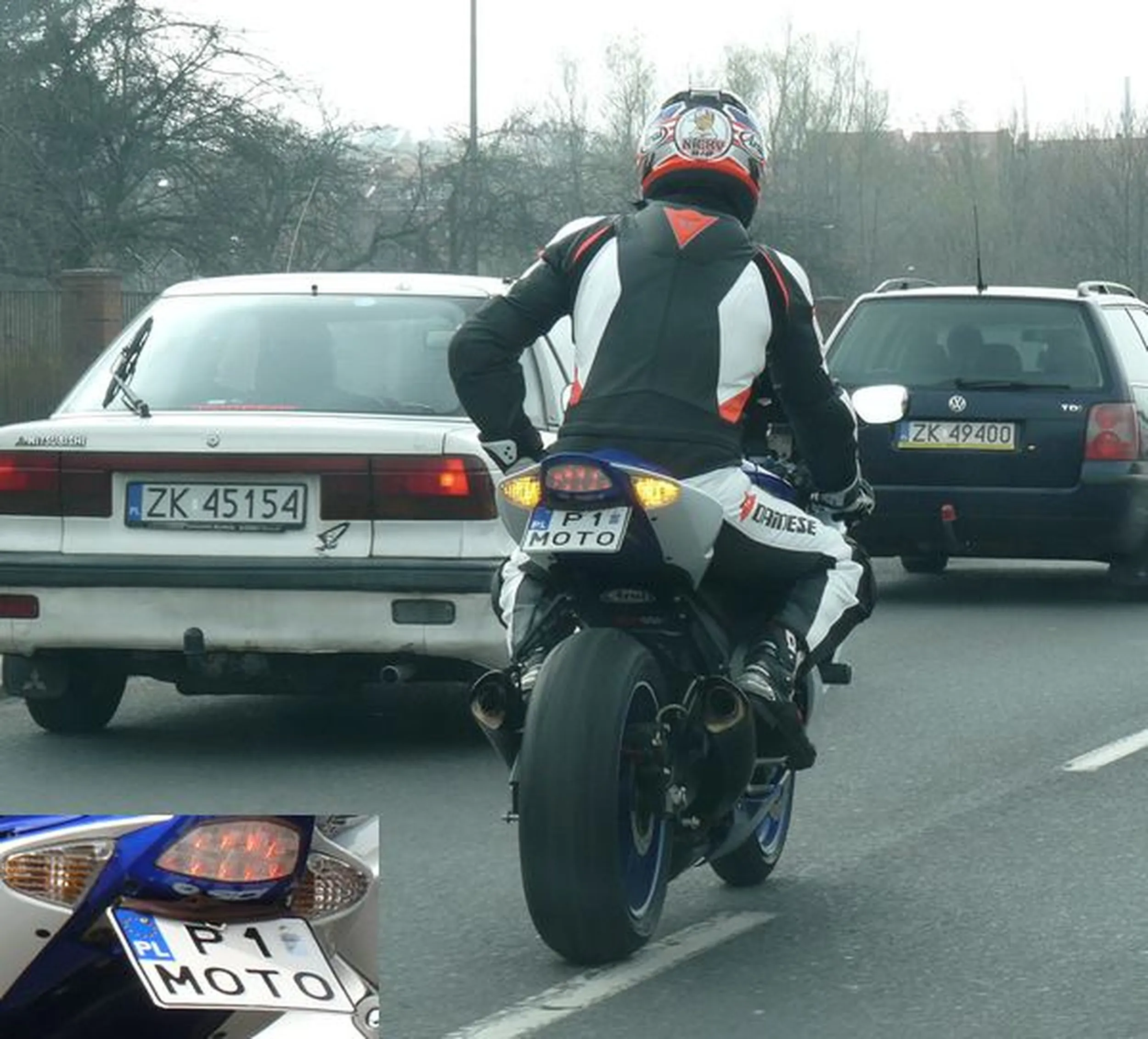 Fajny numer, blacha P1 MOTO