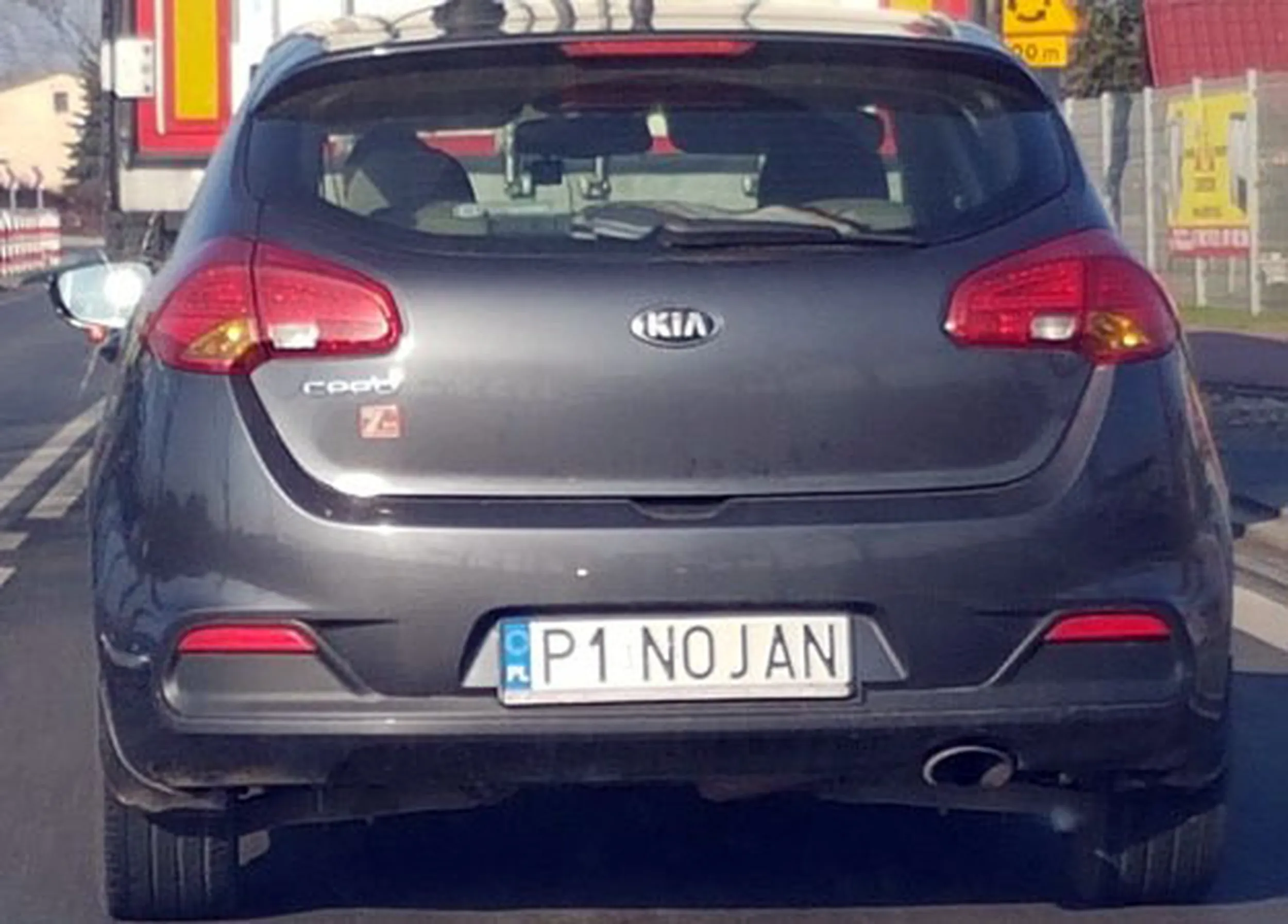 Fajny numer, blacha P1 NOJAN