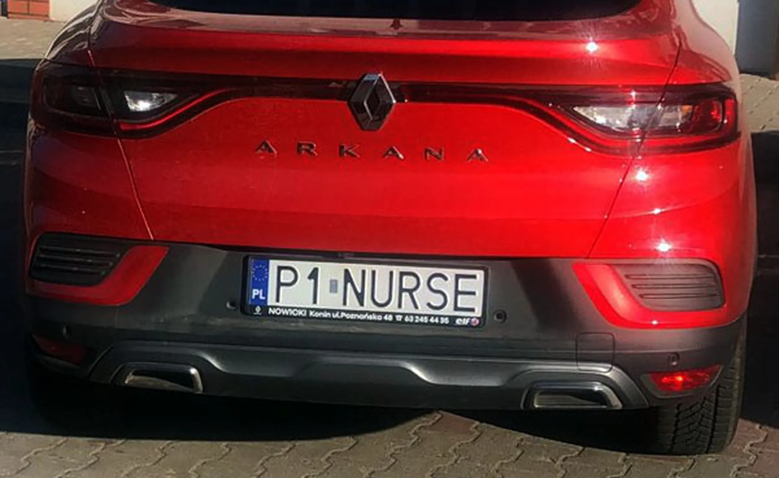 Fajny numer, blacha P1 NURSE