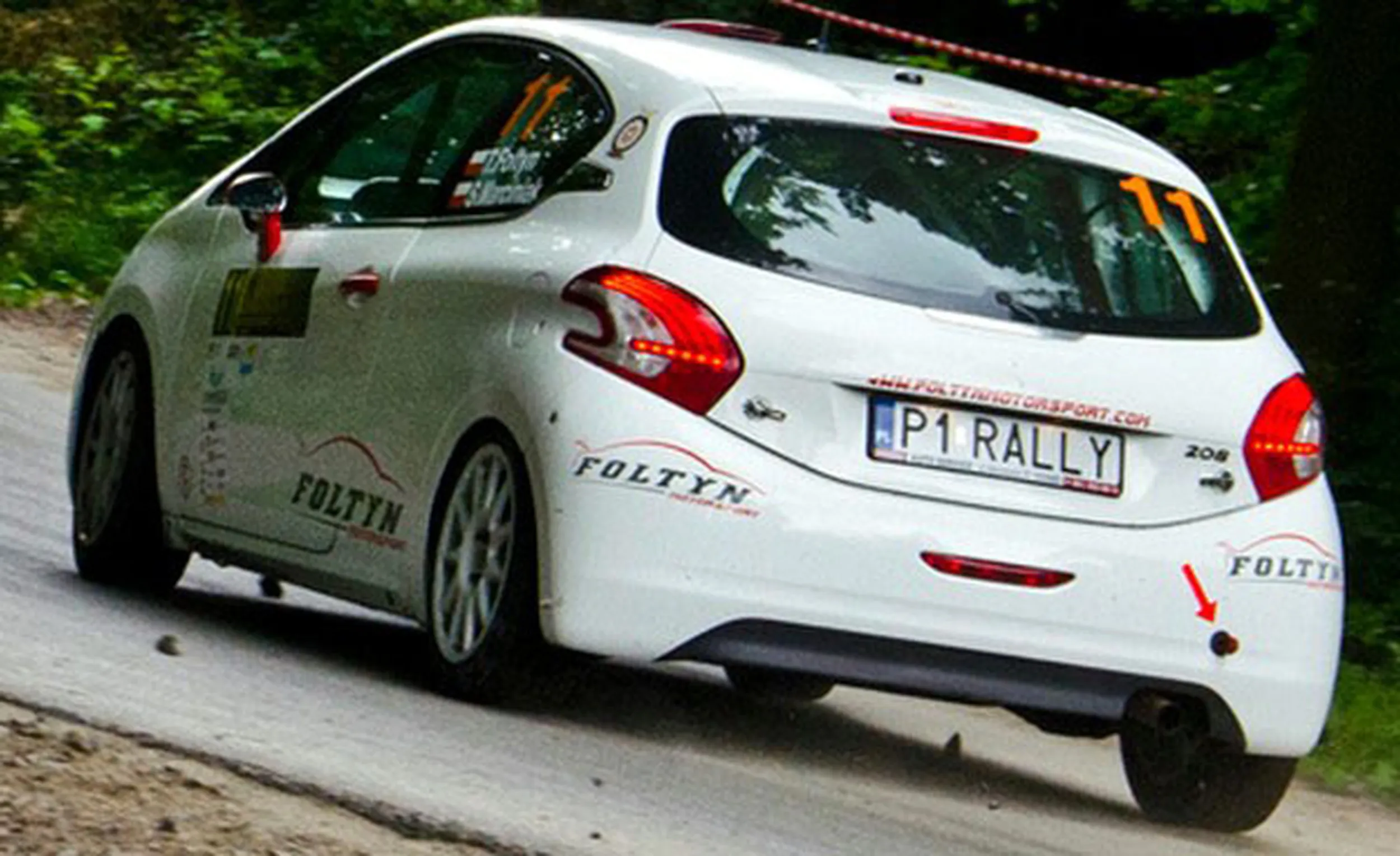 Fajny numer, blacha P1 RALLY