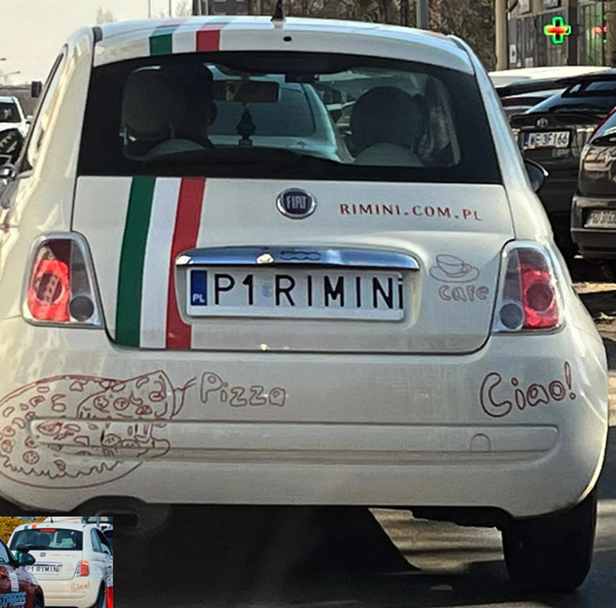 Fajny numer, blacha P1 RIMIN