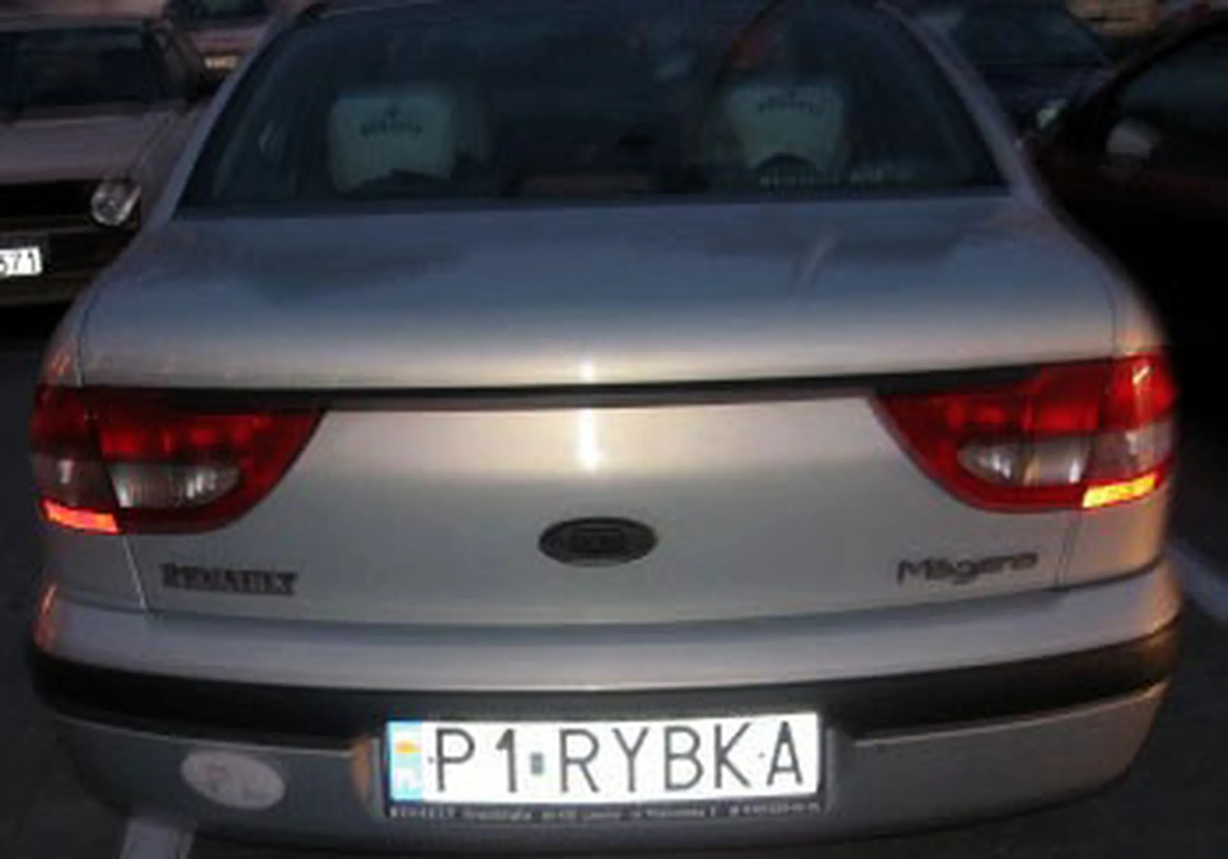 Fajny numer, blacha P1 RYBKA