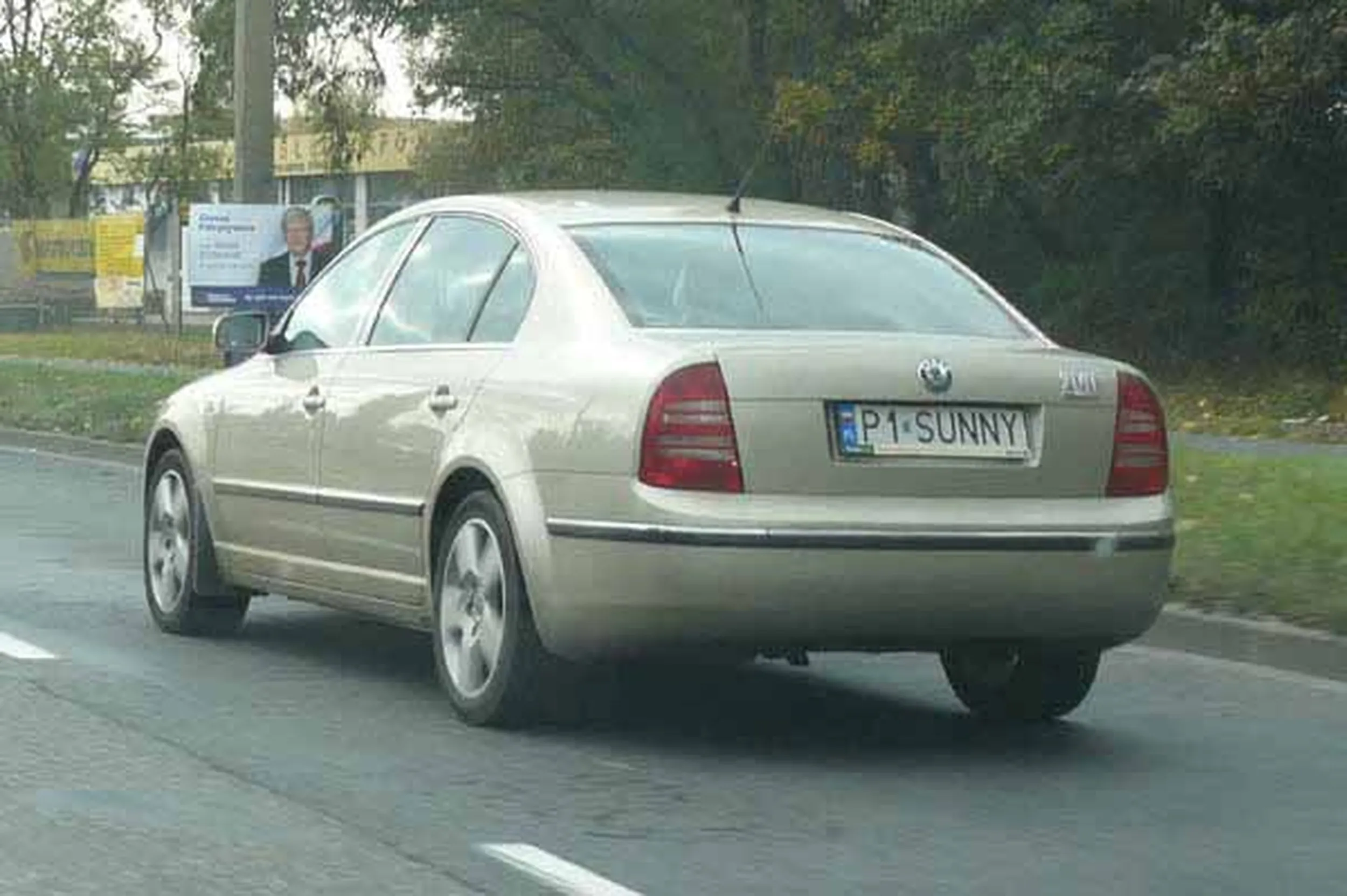 Fajny numer, blacha P1 SUNNY