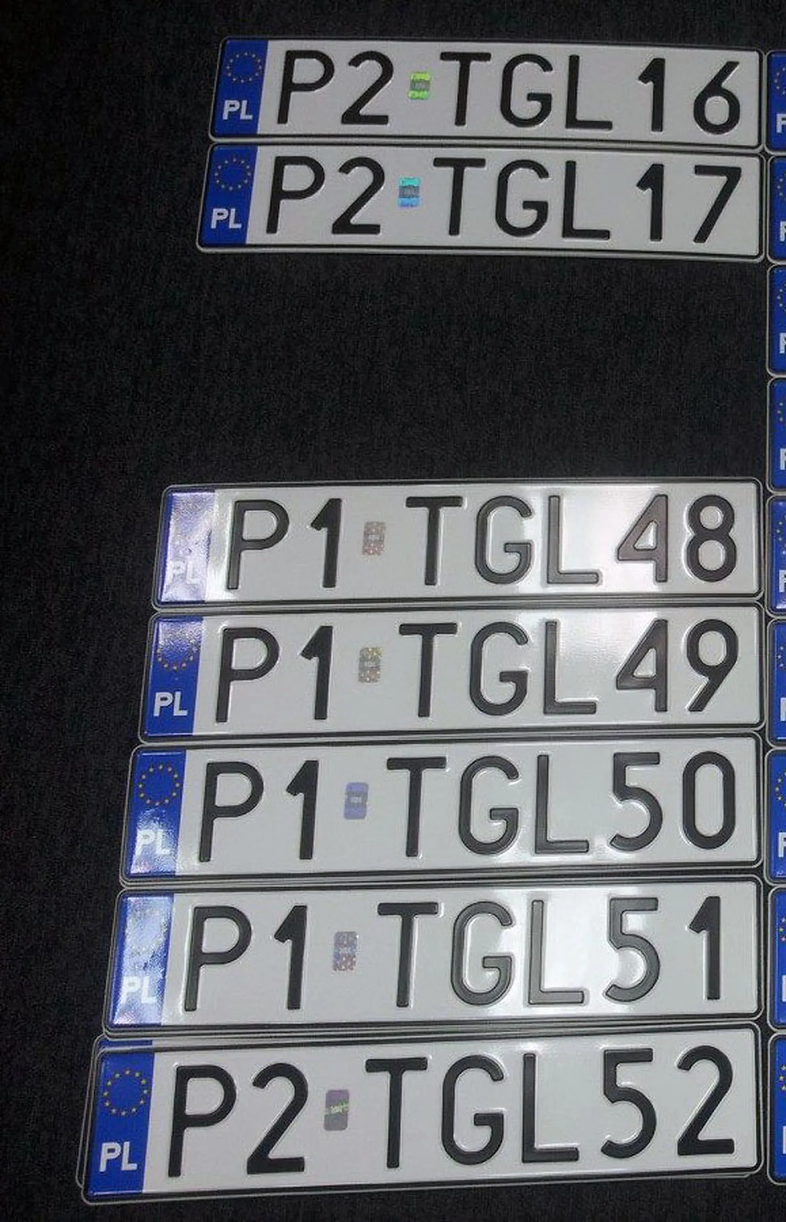 Fajny numer, blacha P1 TGL49