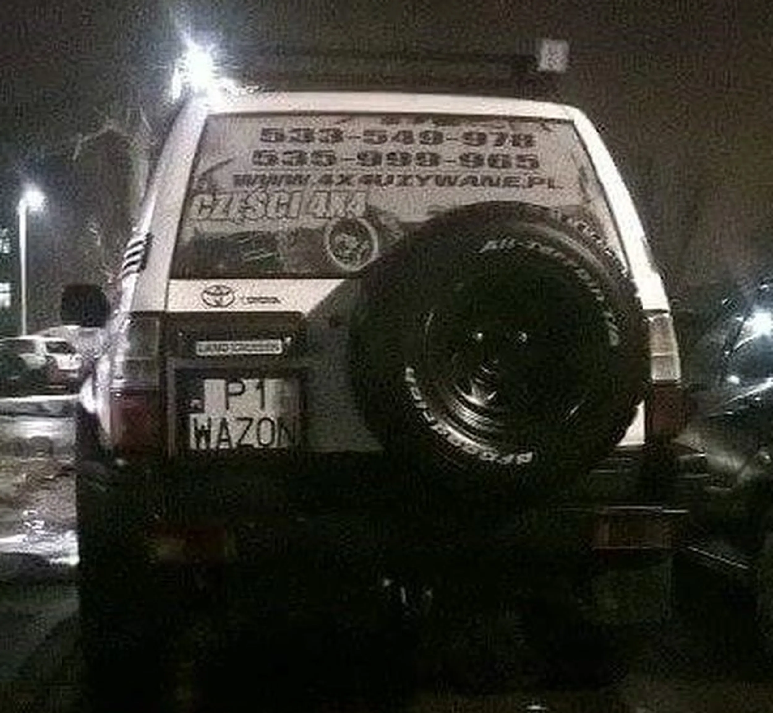 Fajny numer, blacha P1 WAZON