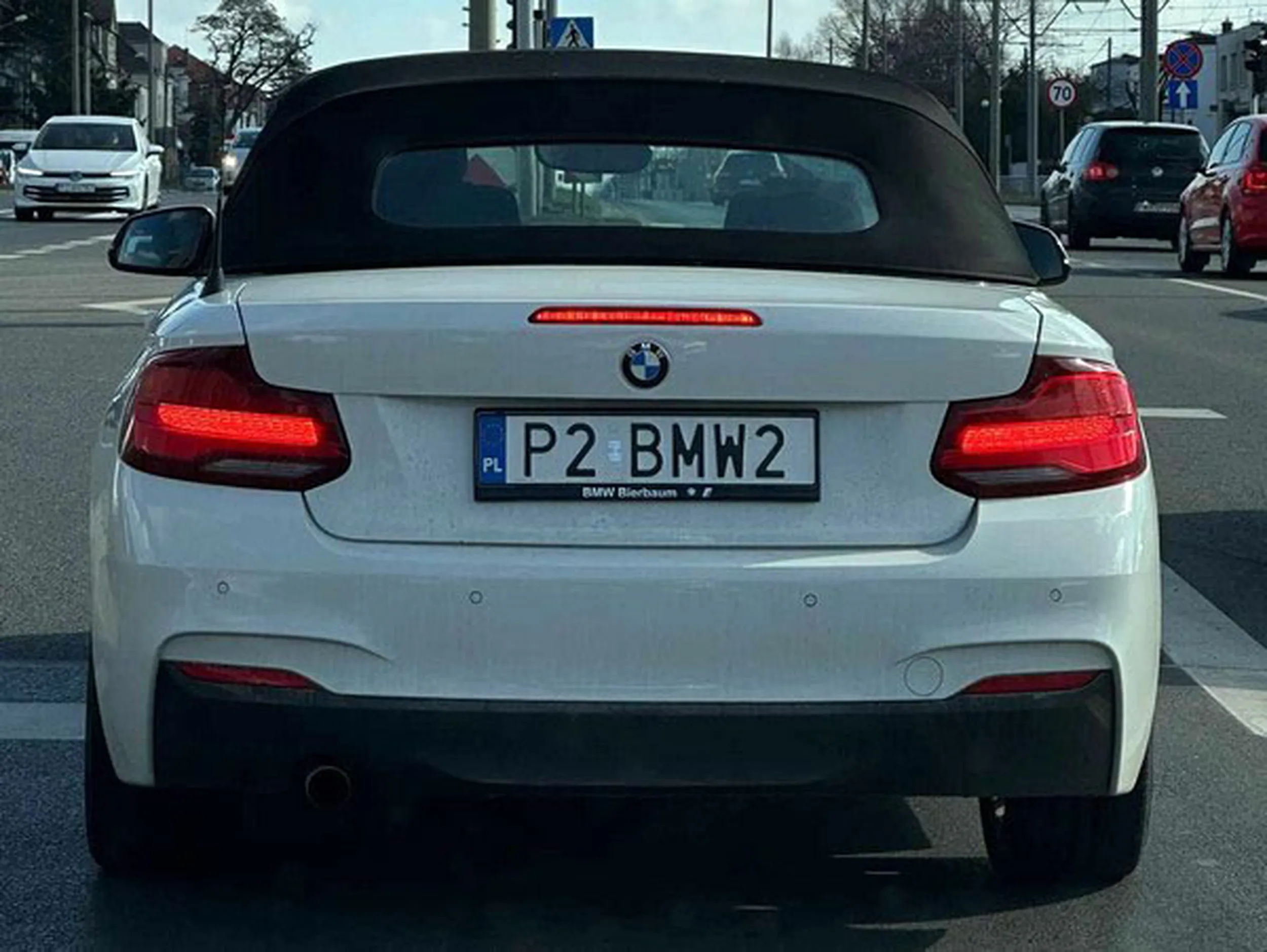 Fajny numer, blacha P2 BMW2