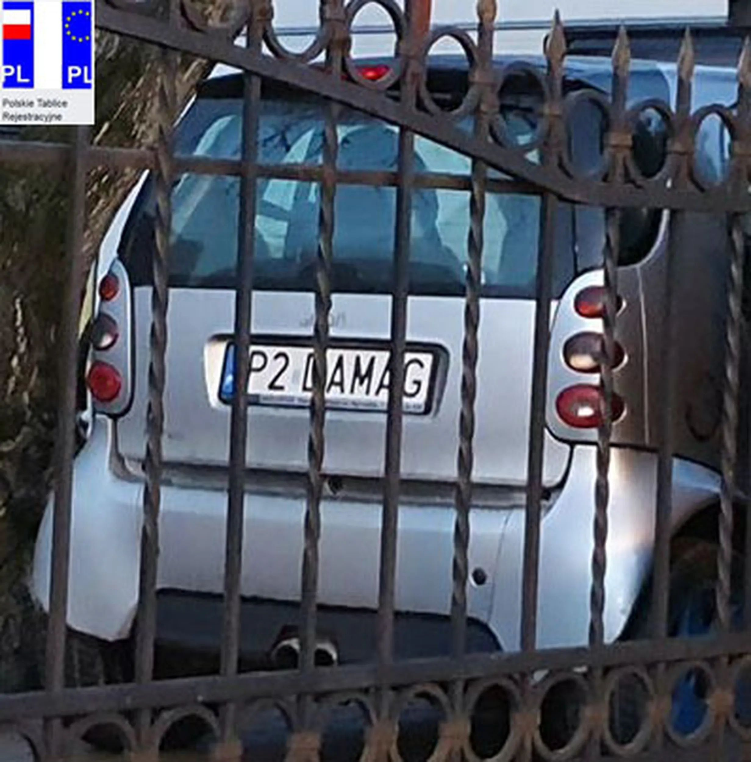 Fajny numer, blacha P2 DAMAG