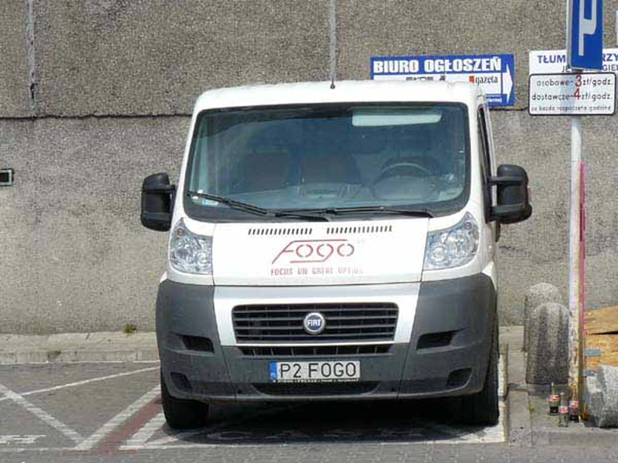 Fajny numer, blacha P2 FOGO