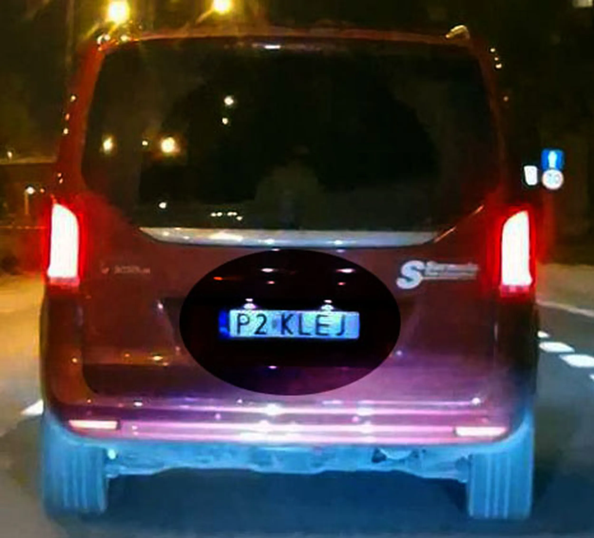 Fajny numer, blacha P2 KLEJ