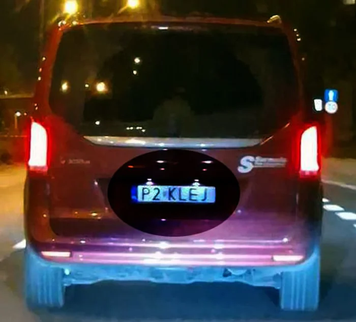 Fajny numer, blacha P2 KLEJ