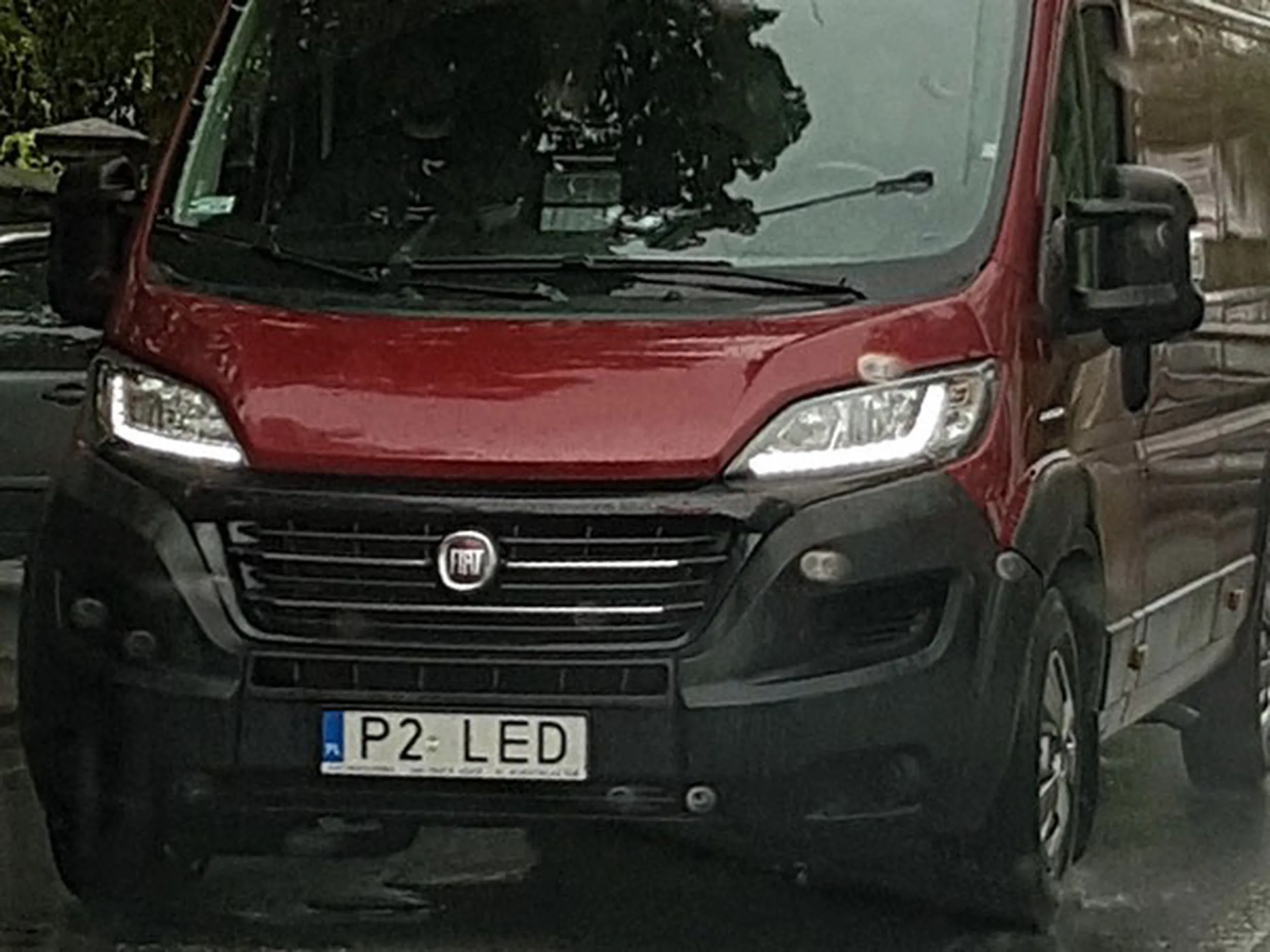 Fajny numer, blacha P2 LED