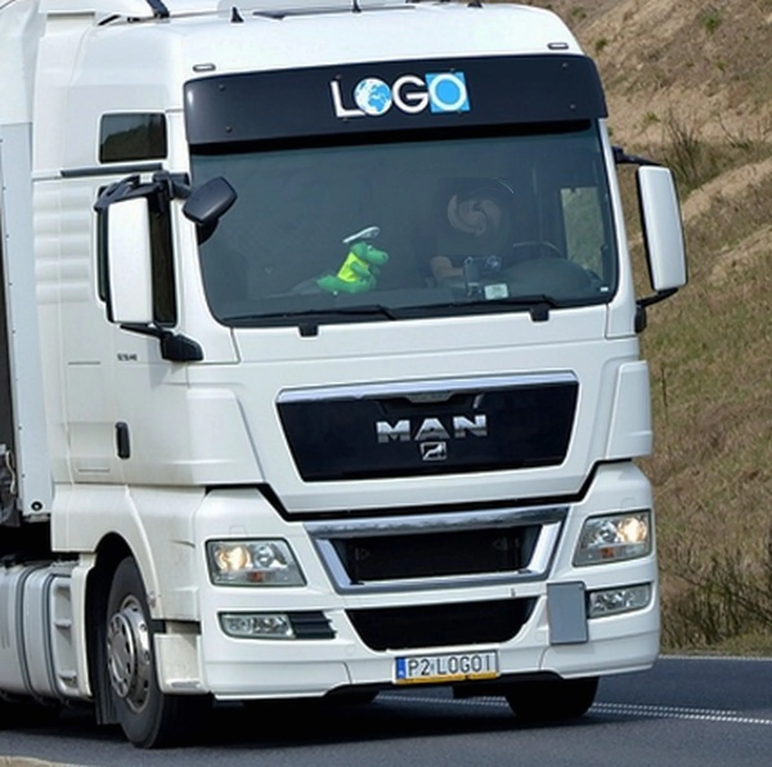 Fajny numer, blacha P2 LOGOI