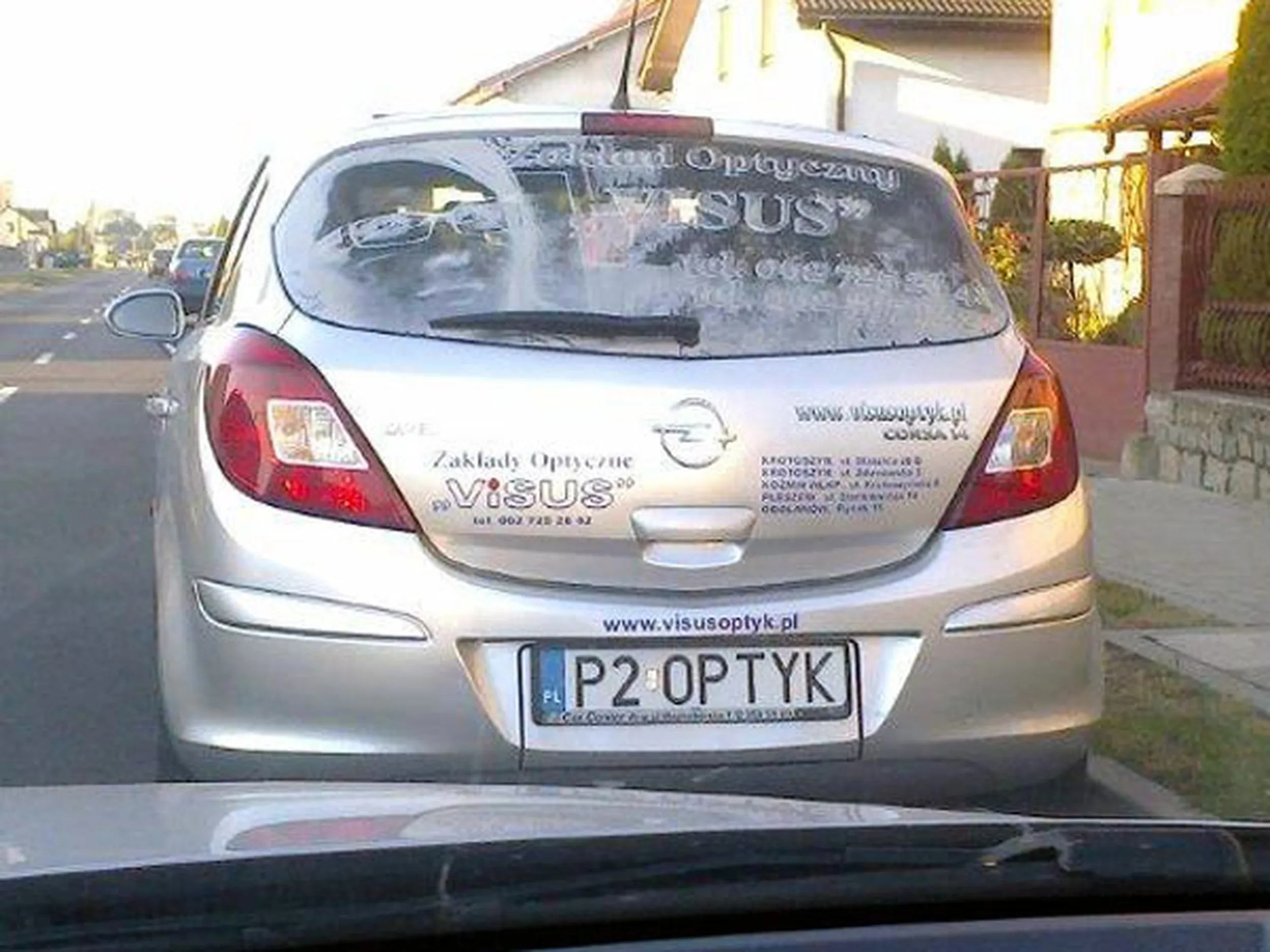 Fajny numer, blacha P2 OPTYK