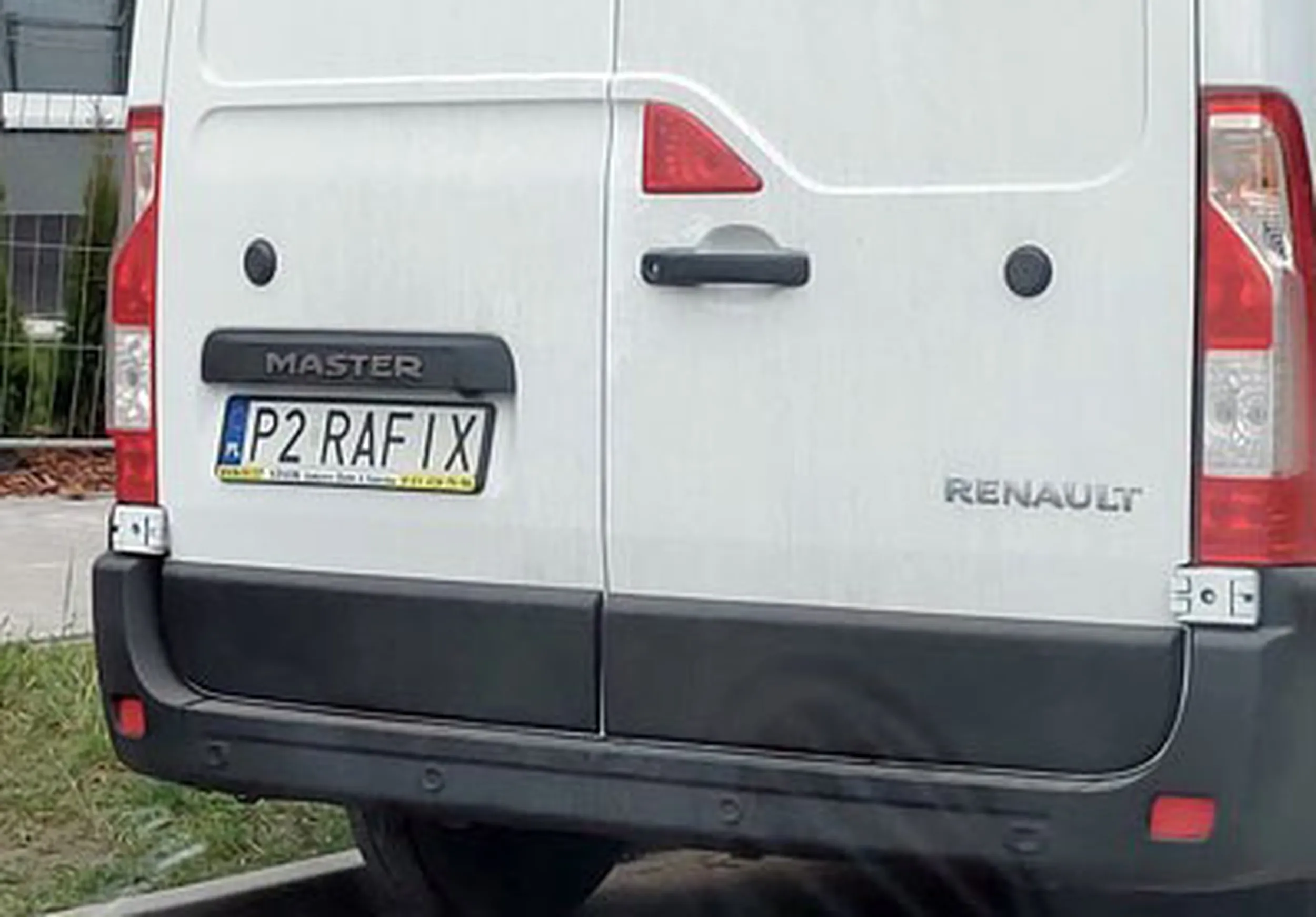 Fajny numer, blacha P2 RAFIX