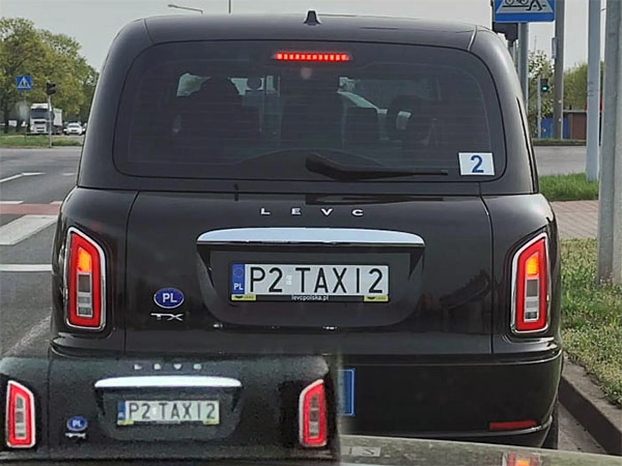 Fajny numer, blacha P2 TAXI2
