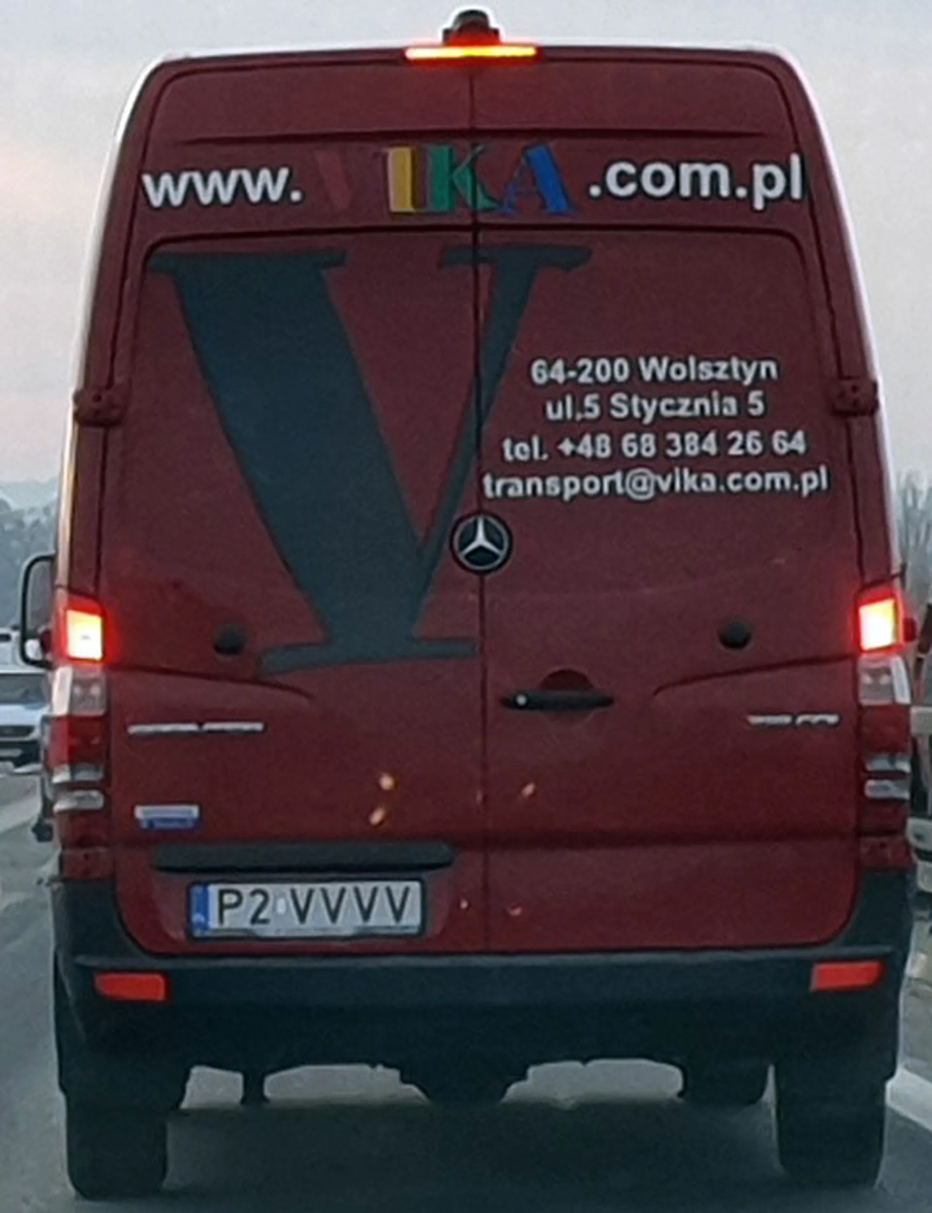 Fajny numer, blacha P2 VVVV