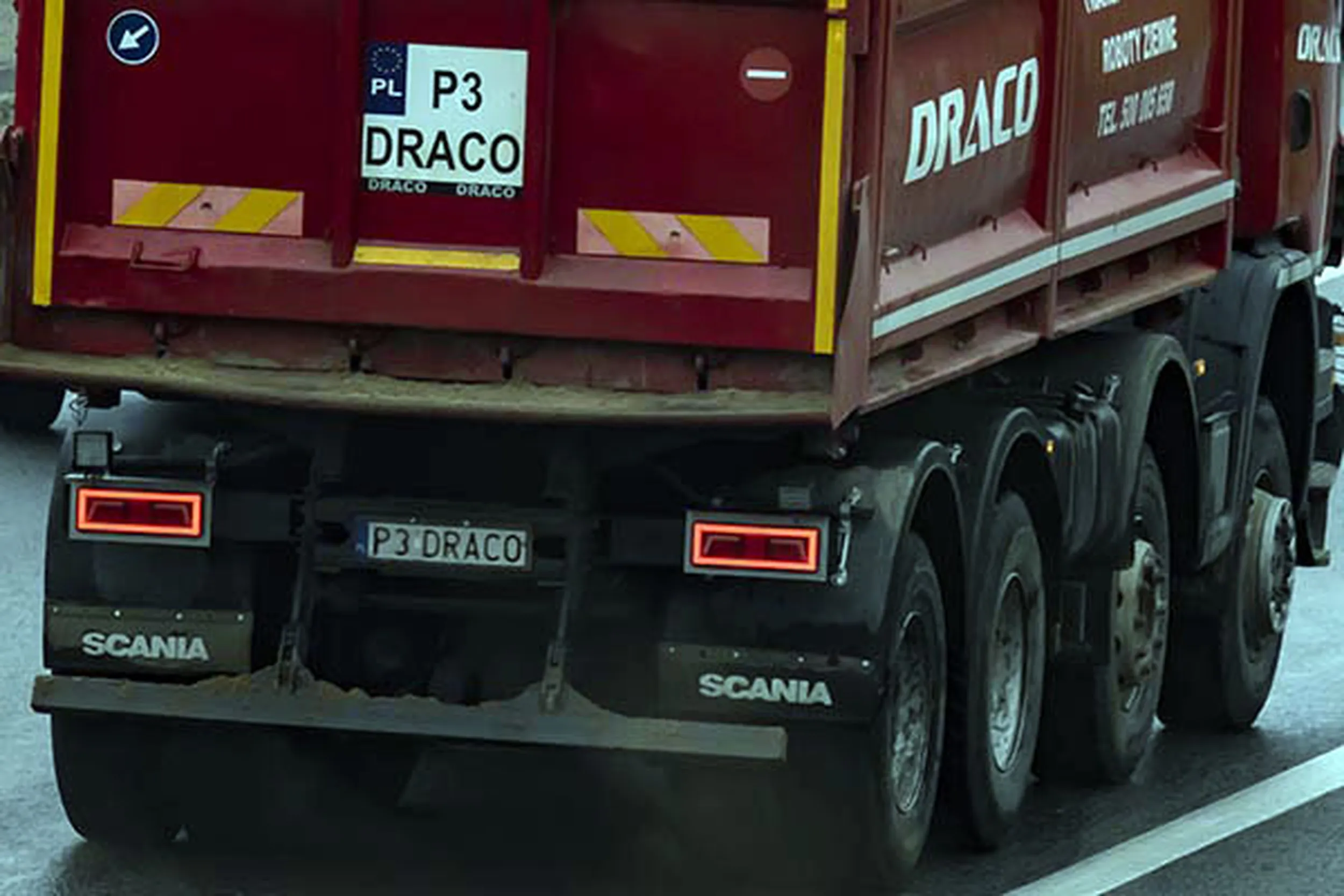 Fajny numer, blacha P3 DRACO