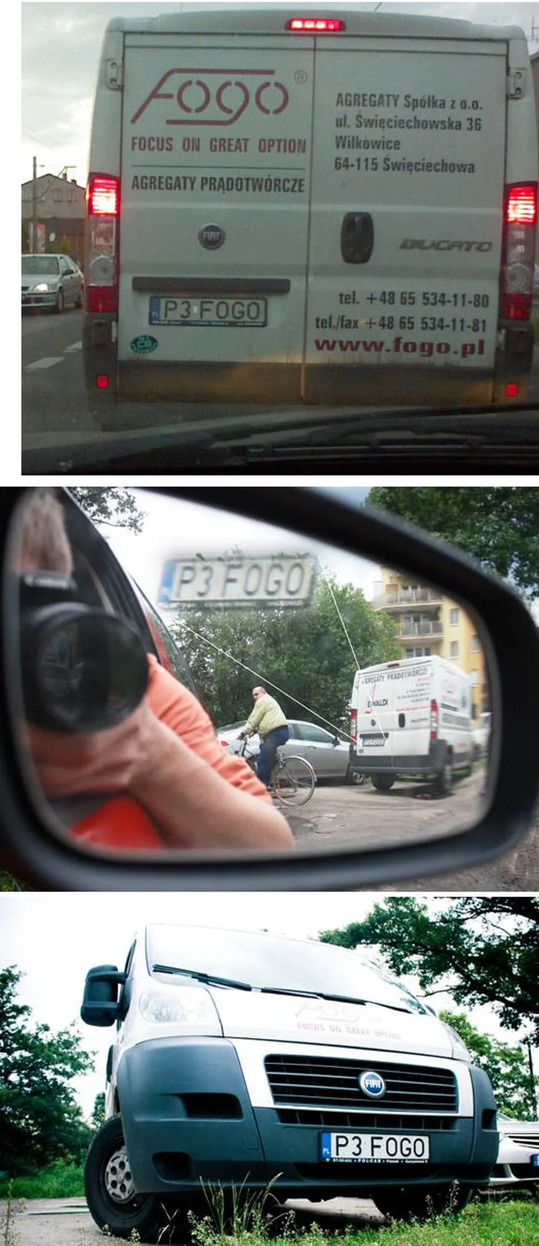 Fajny numer, blacha P3 FOGO