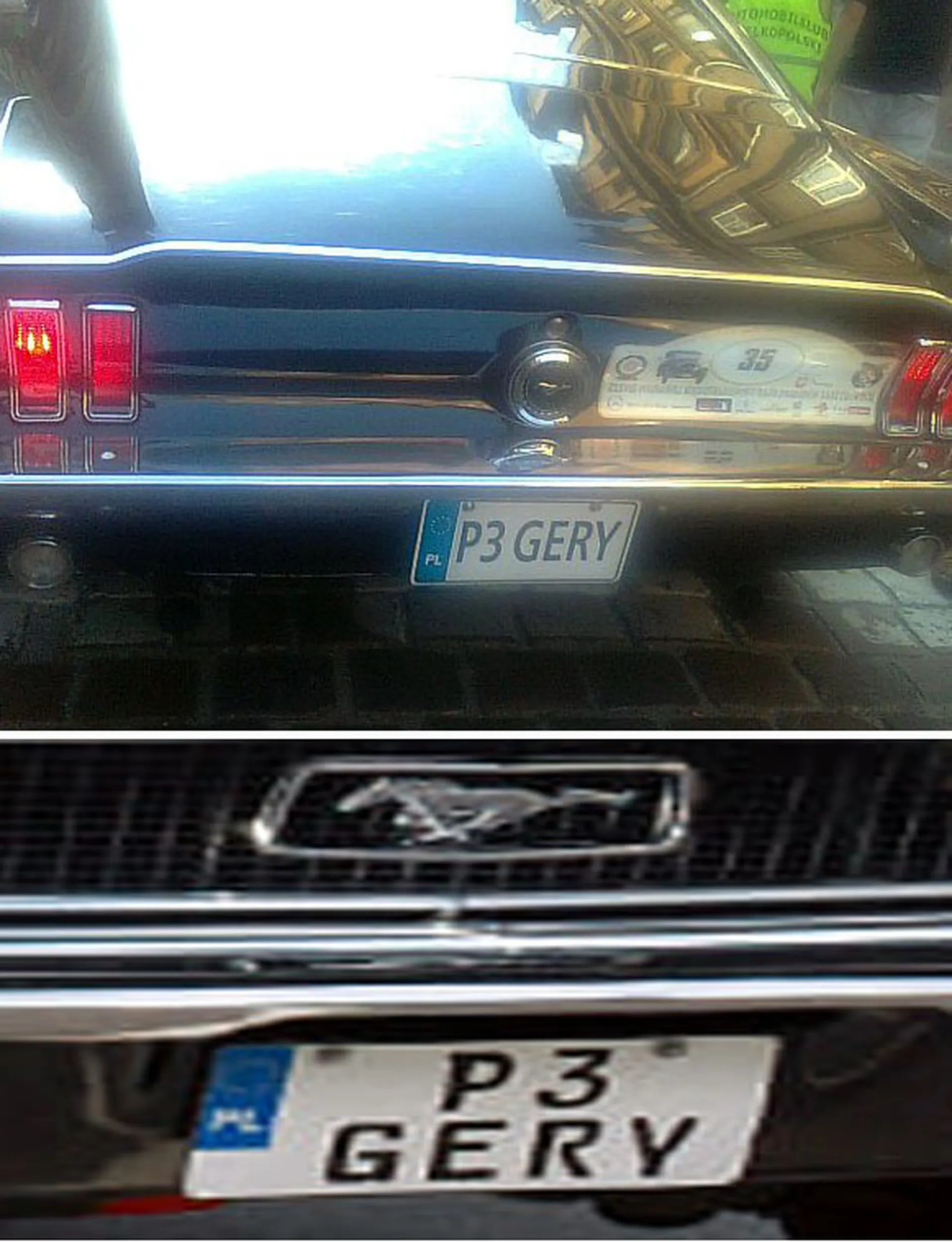 Fajny numer, blacha P3 GERY