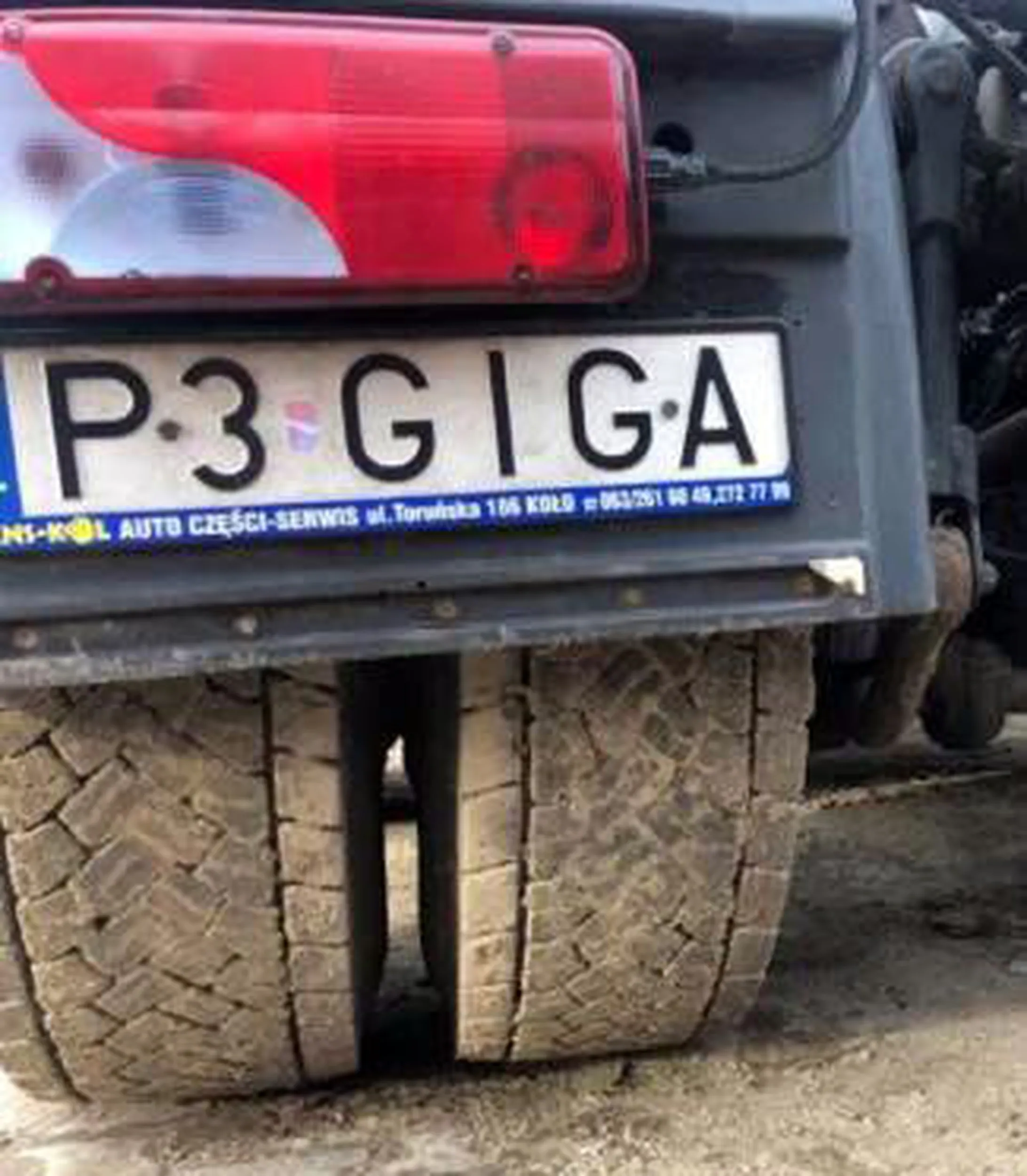 Fajny numer, blacha P3 GIGA
