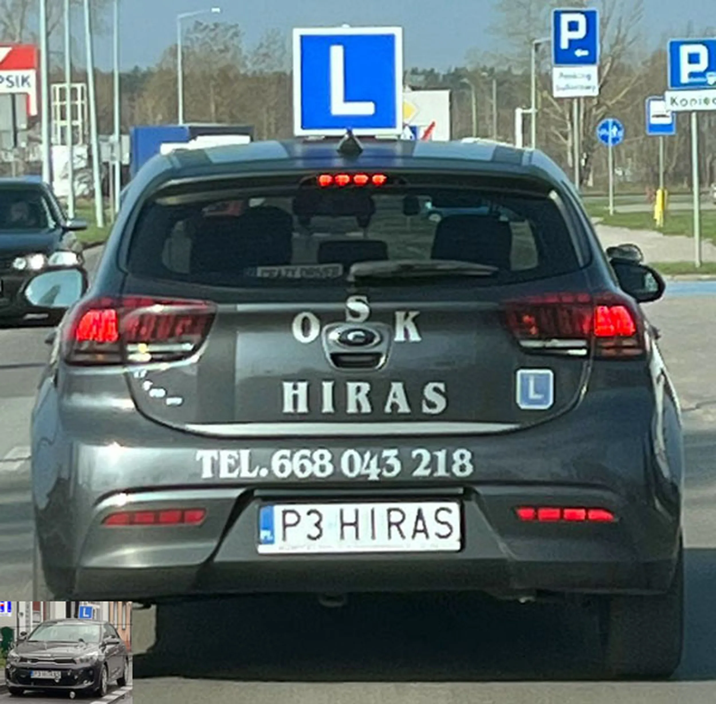 Fajny numer, blacha P3 HIRAS