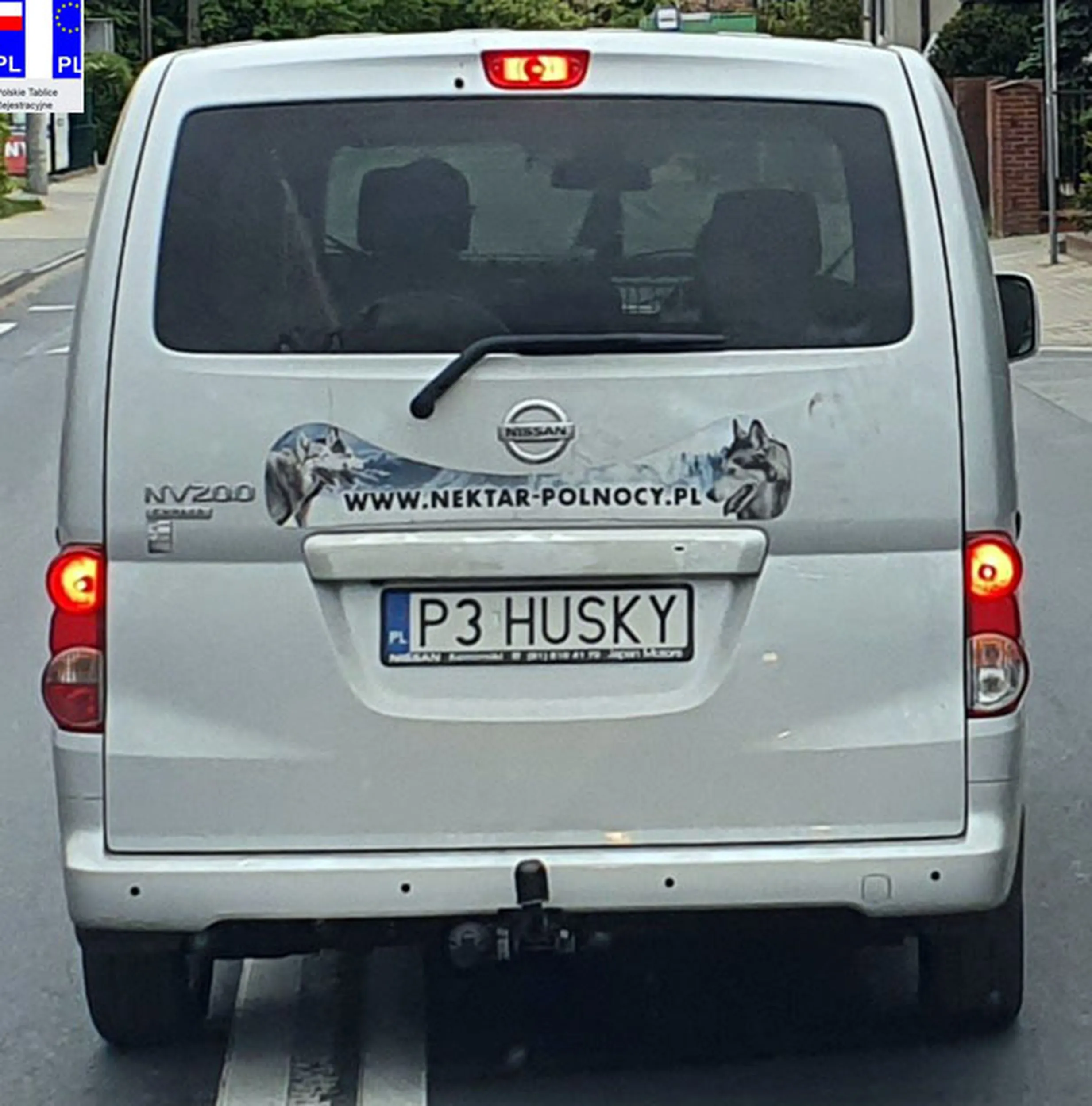 Fajny numer, blacha P3 HUSKY