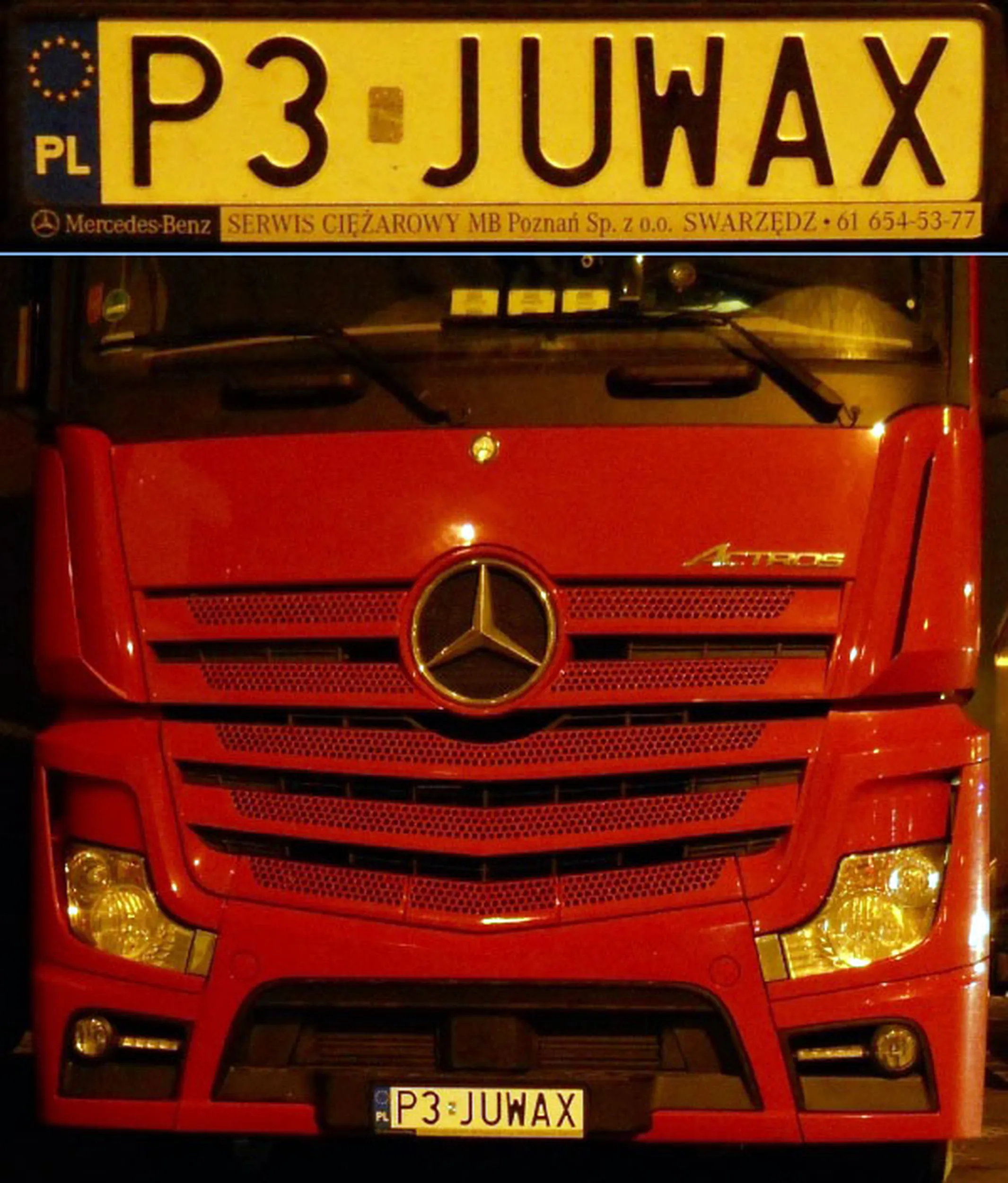 Fajny numer, blacha P3 JUWAX