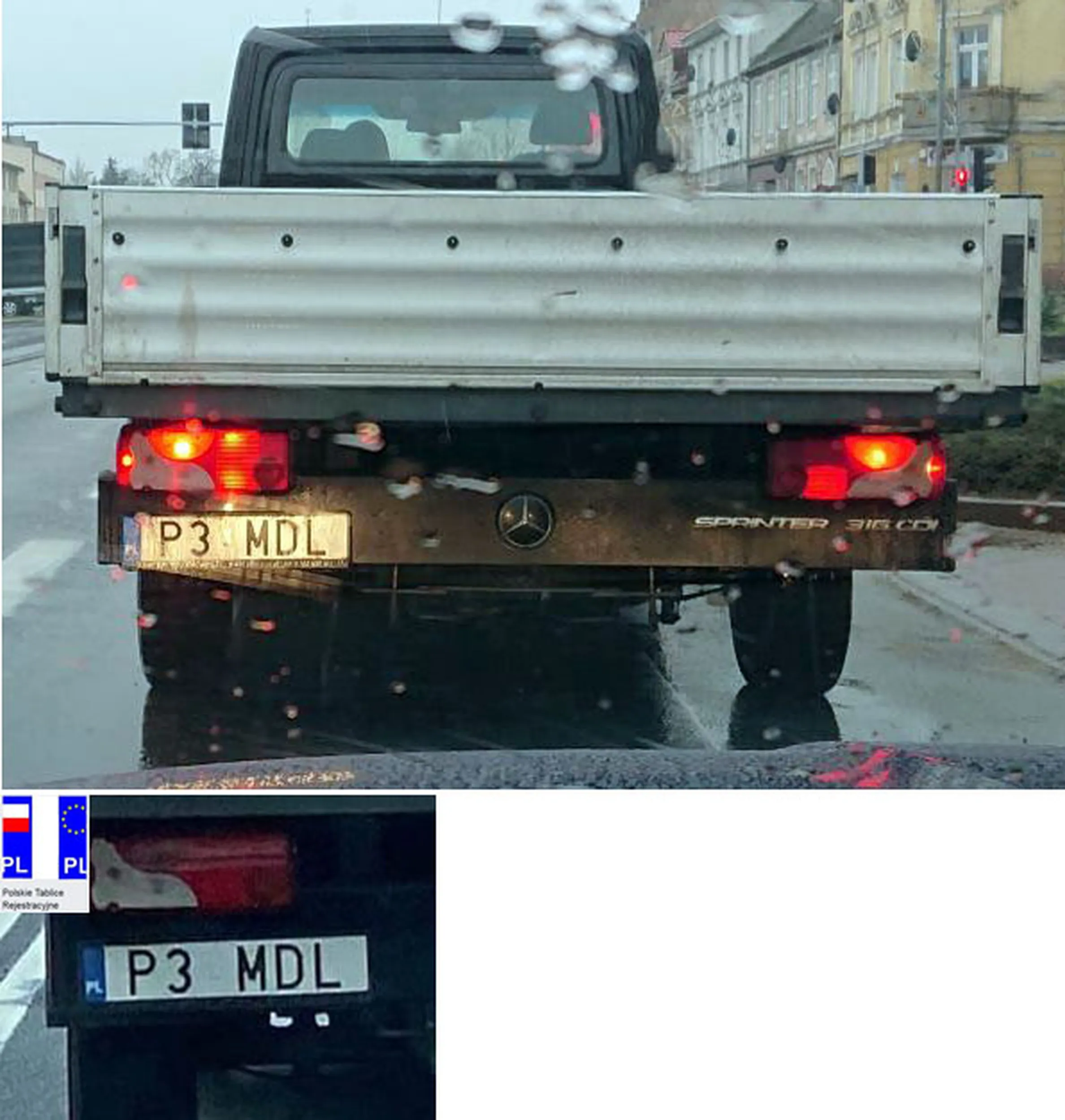 Fajny numer, blacha P3 MDL