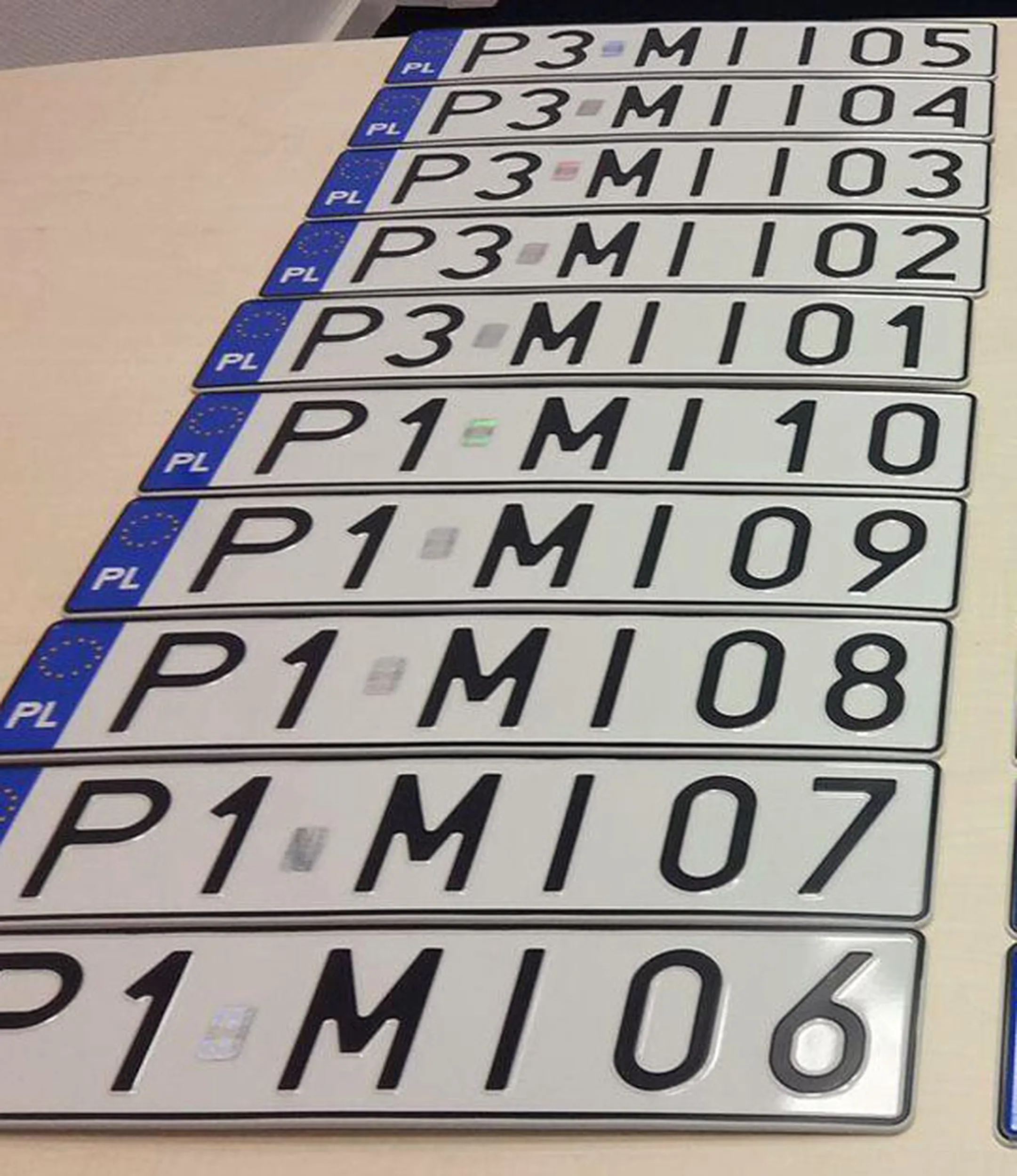 Fajny numer, blacha P3 MII03
