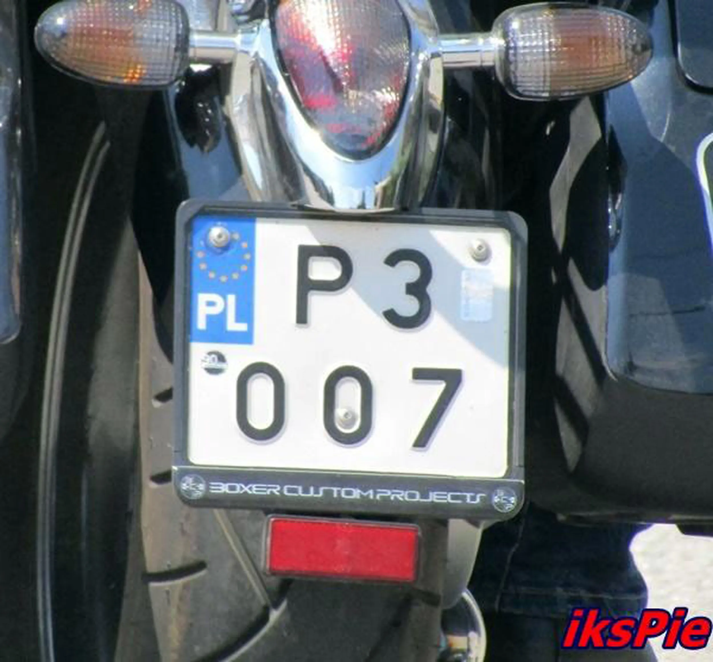 Fajny numer, blacha P3 OO7