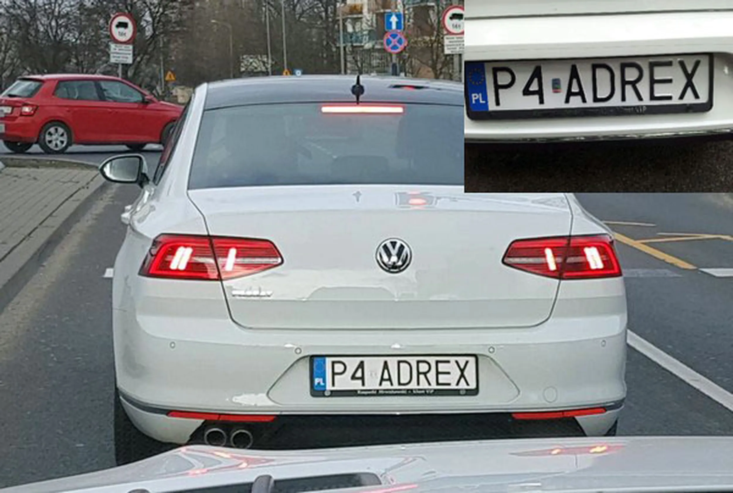 Fajny numer, blacha P4 ADREX