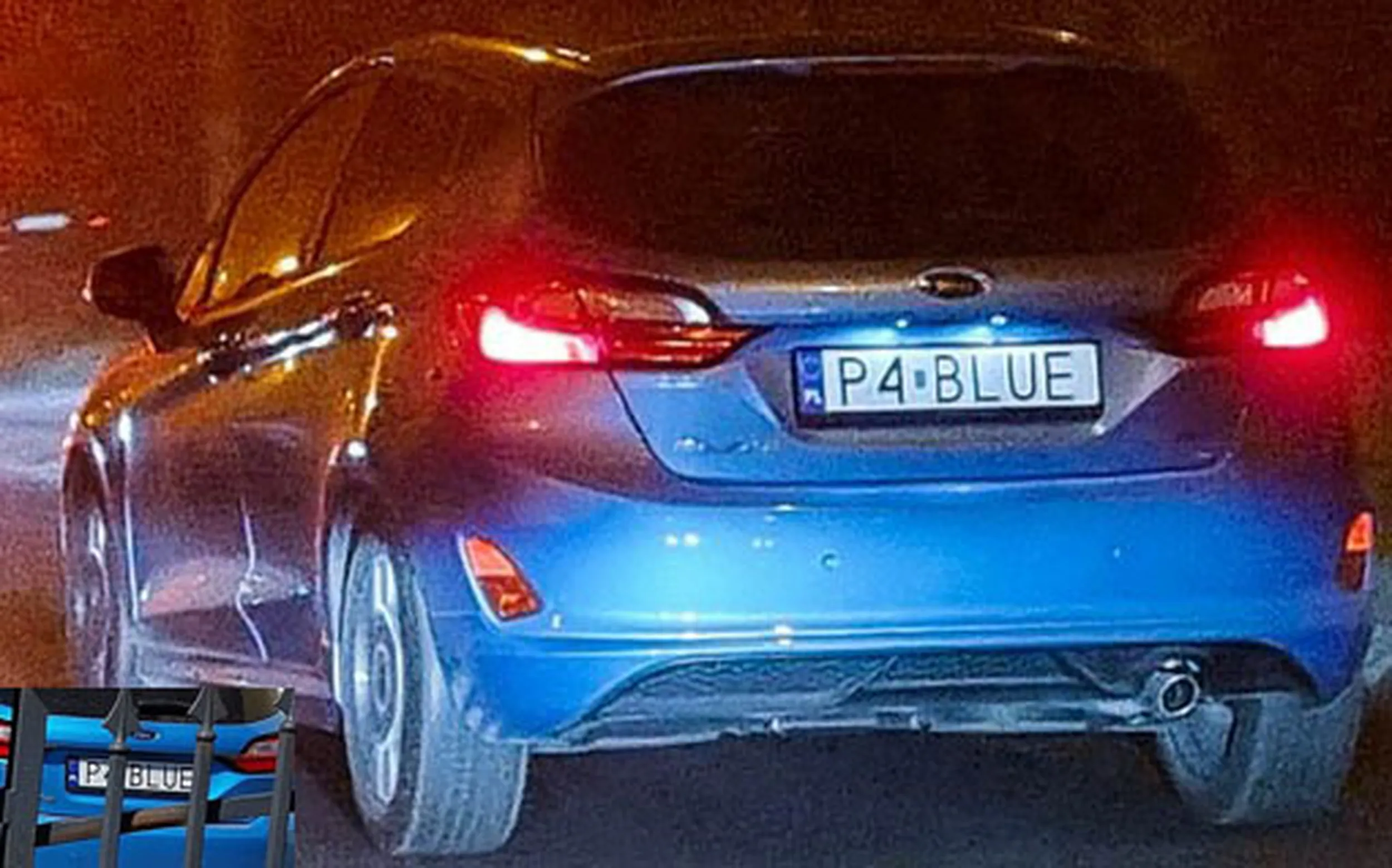 Fajny numer, blacha P4 BLUE