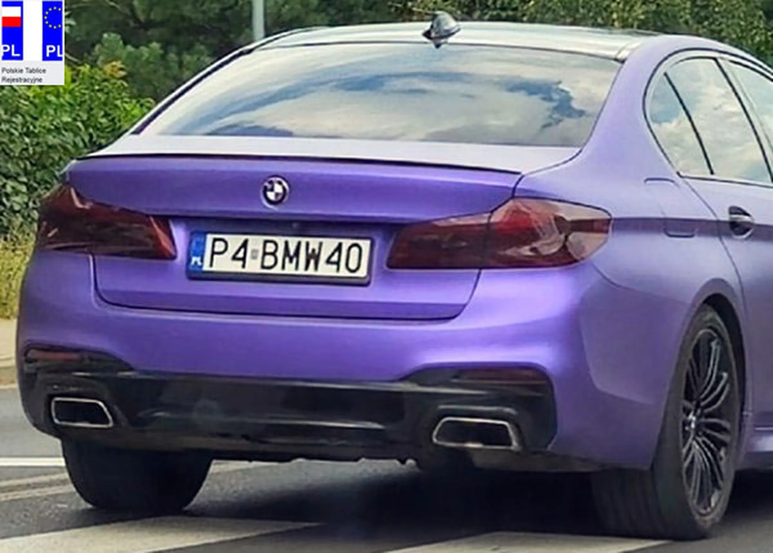 Fajny numer, blacha P4 BMW40