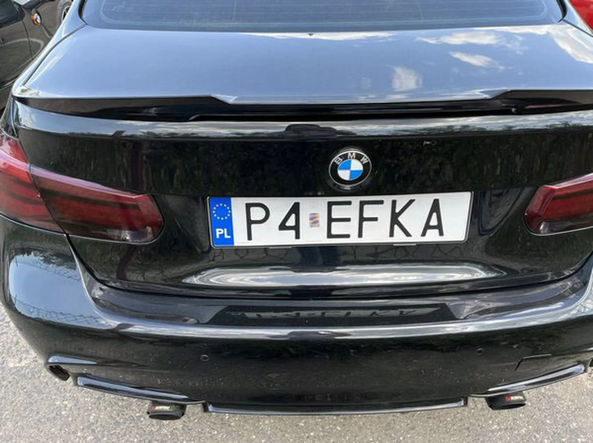 Fajny numer, blacha P4 EFKA