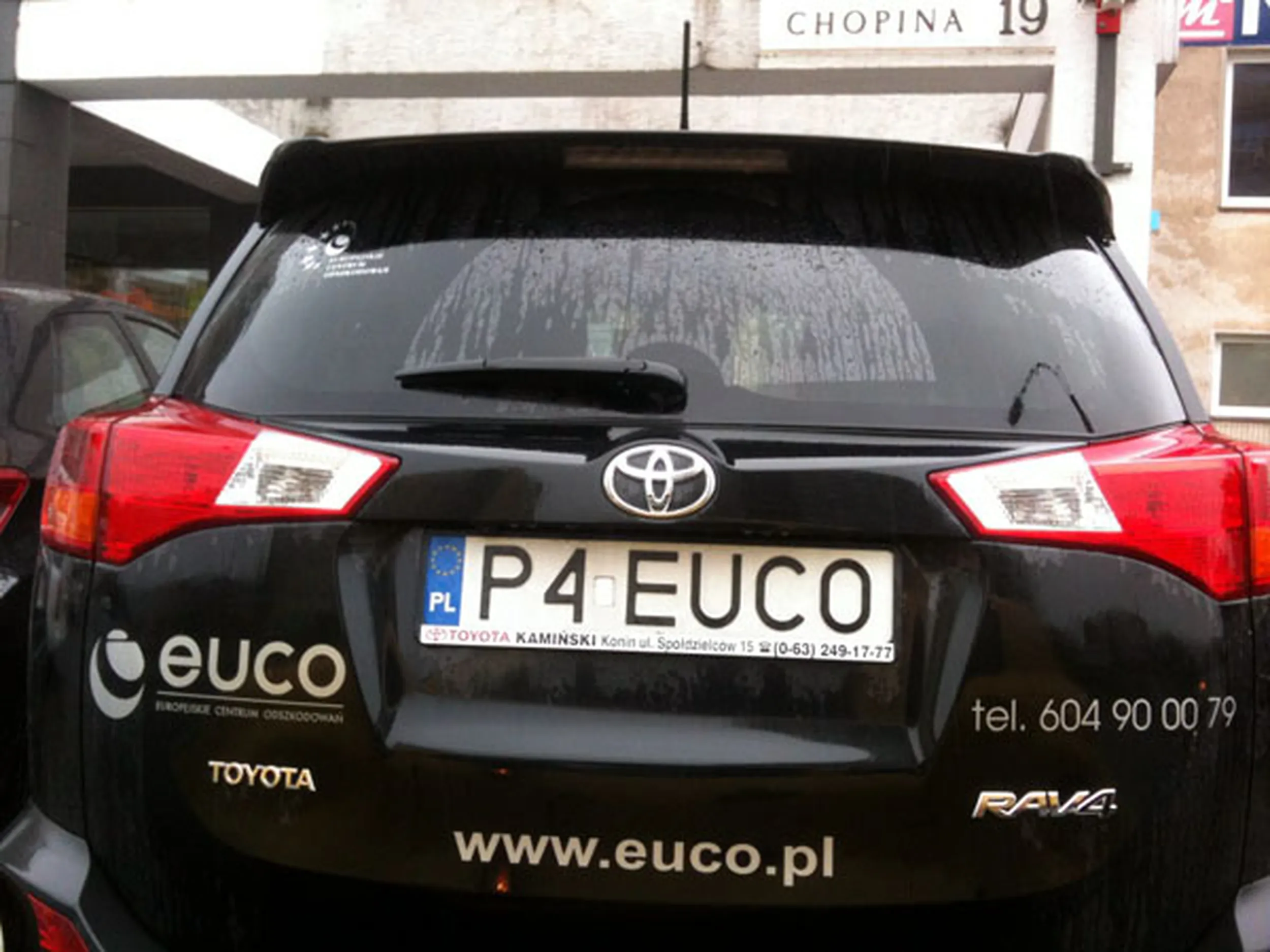 Fajny numer, blacha P4 EUCO