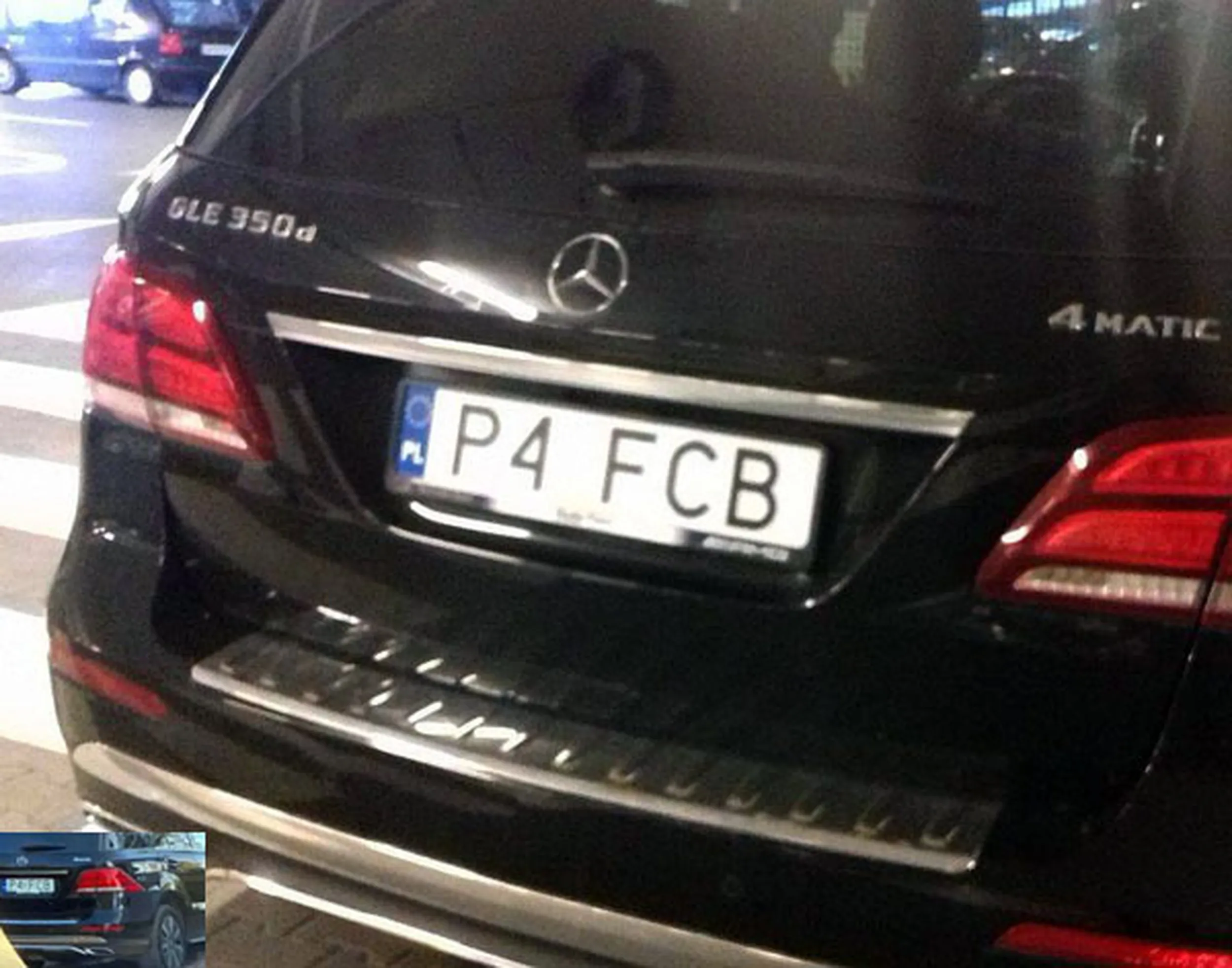 Fajny numer, blacha P4 FCB